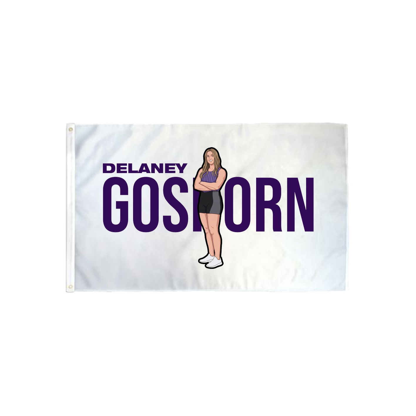 3x5 Flag — Player Name in Classic