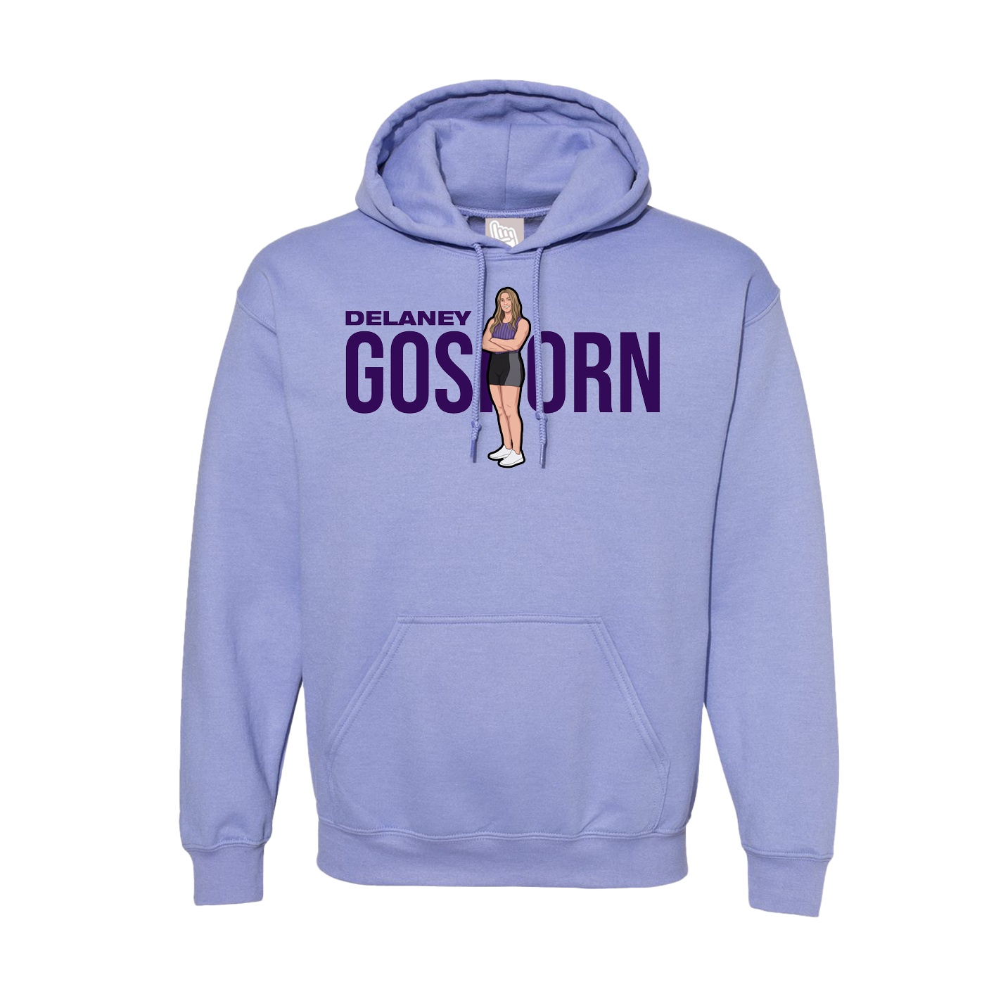 Hoodie — Player Name in Purple
