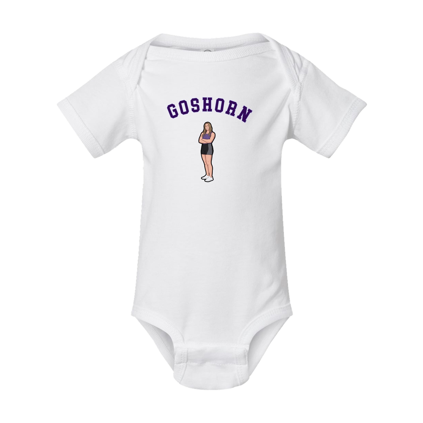 Baby Onesie — Shirsey Arch in White