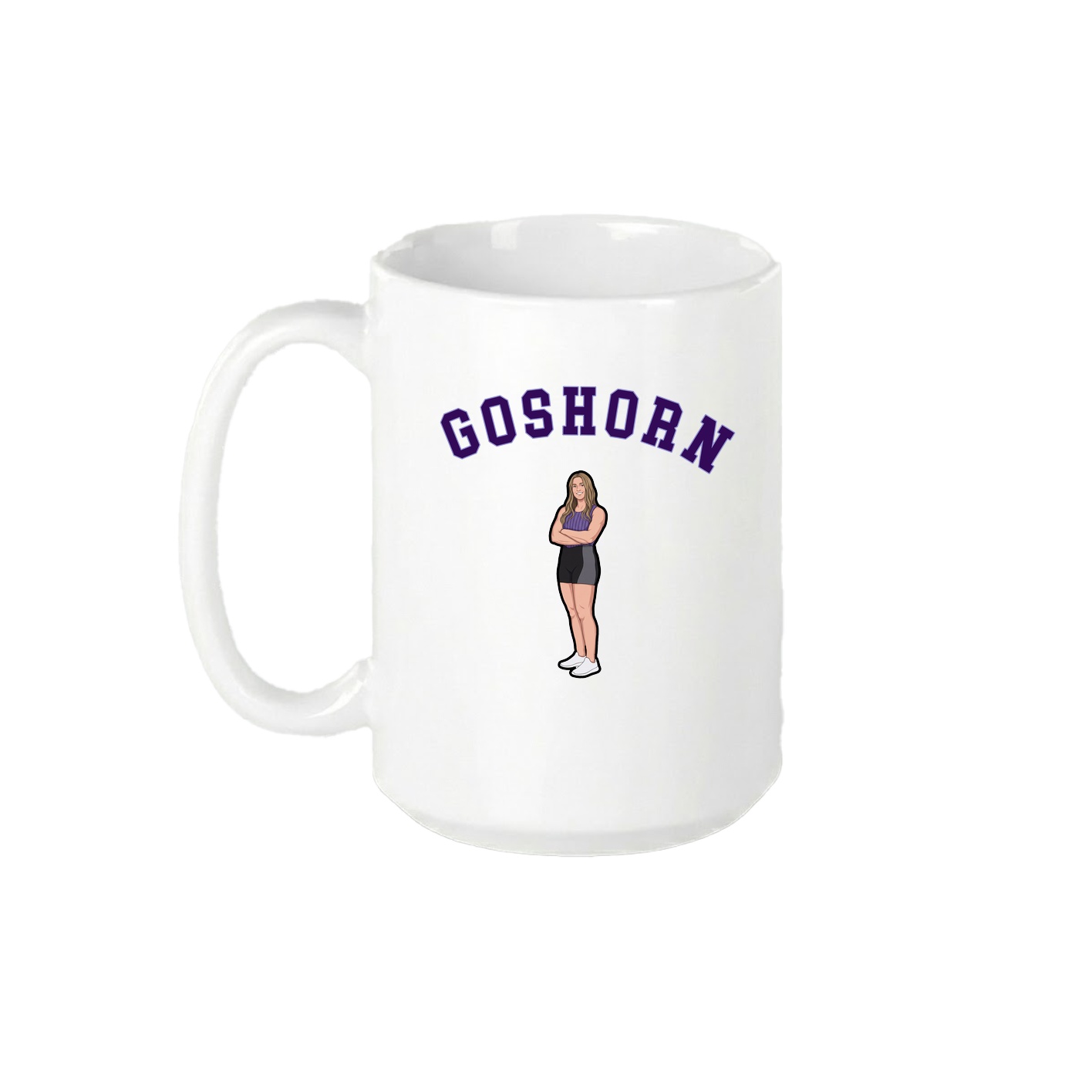 15oz Coffee Mug — Shirsey Arch in White