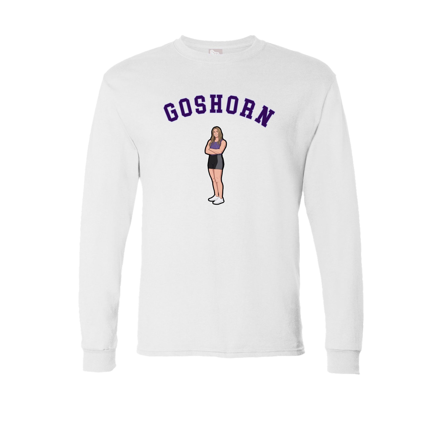 Long Sleeve Tee — Shirsey Arch in White