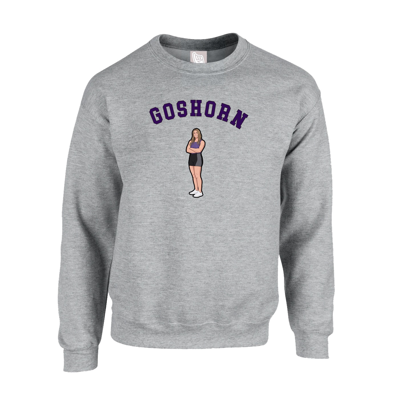 Fleece Crew — Shirsey Arch in Grey