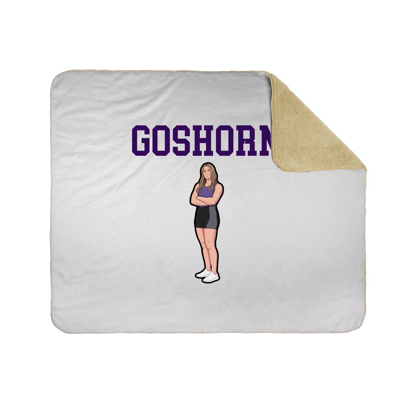 Throw Blanket — Shirsey in White