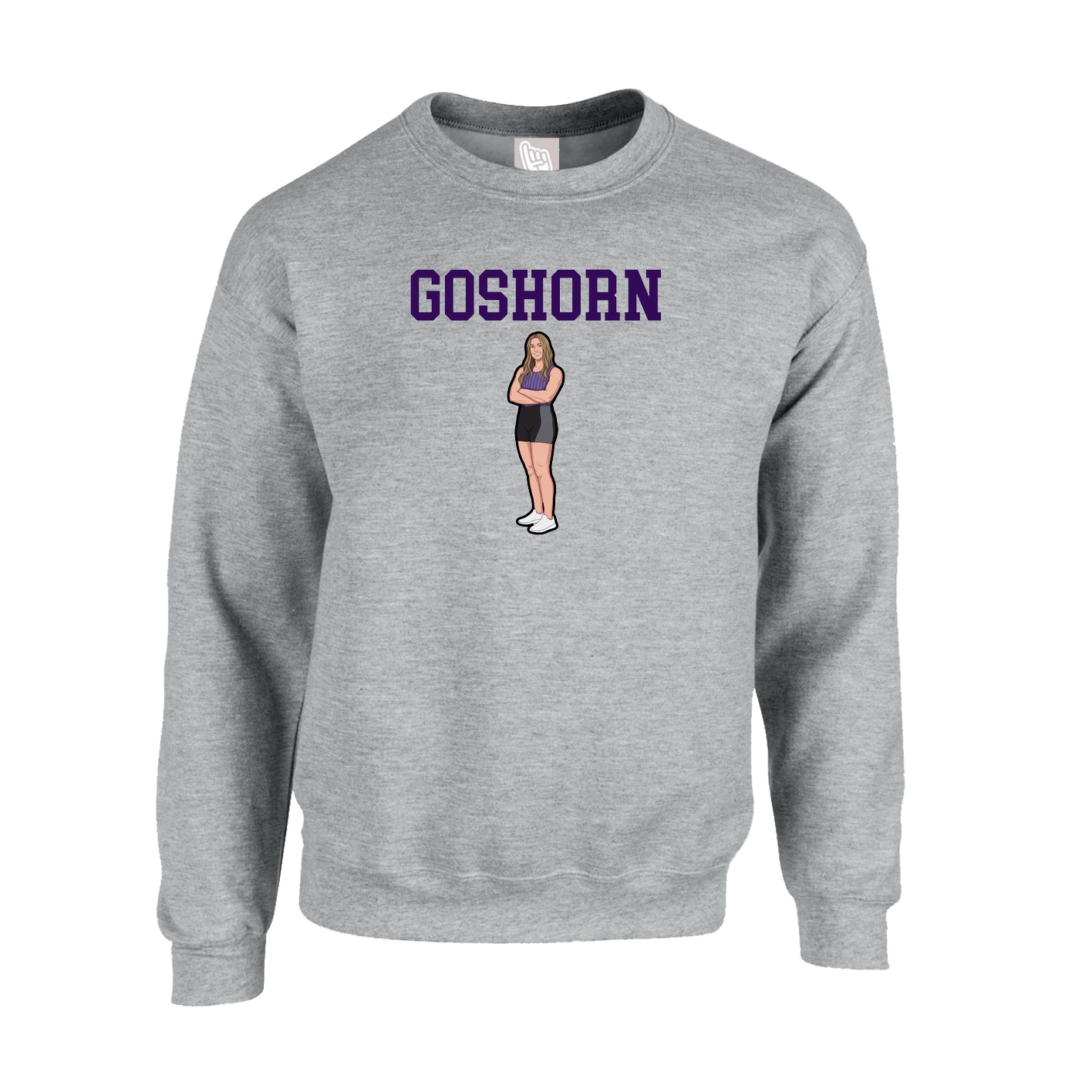 Fleece Crew — Shirsey in Grey