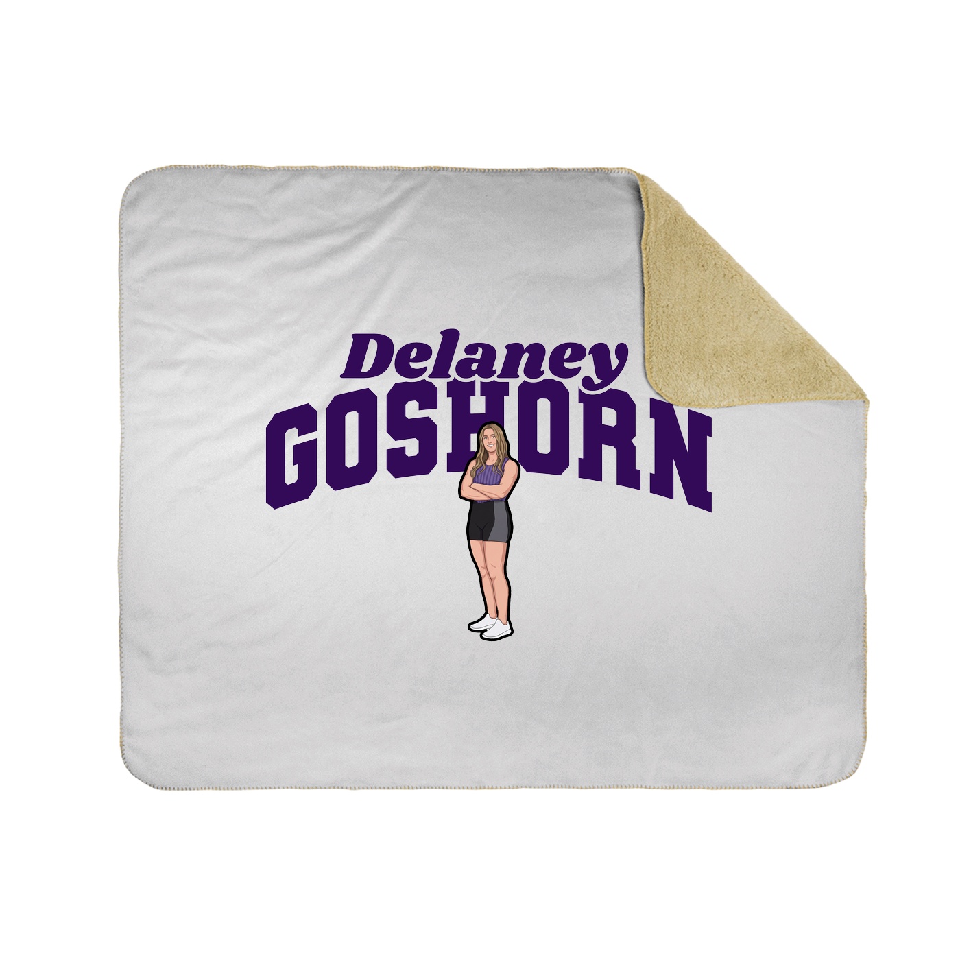 Throw Blanket — Signature Arch in White