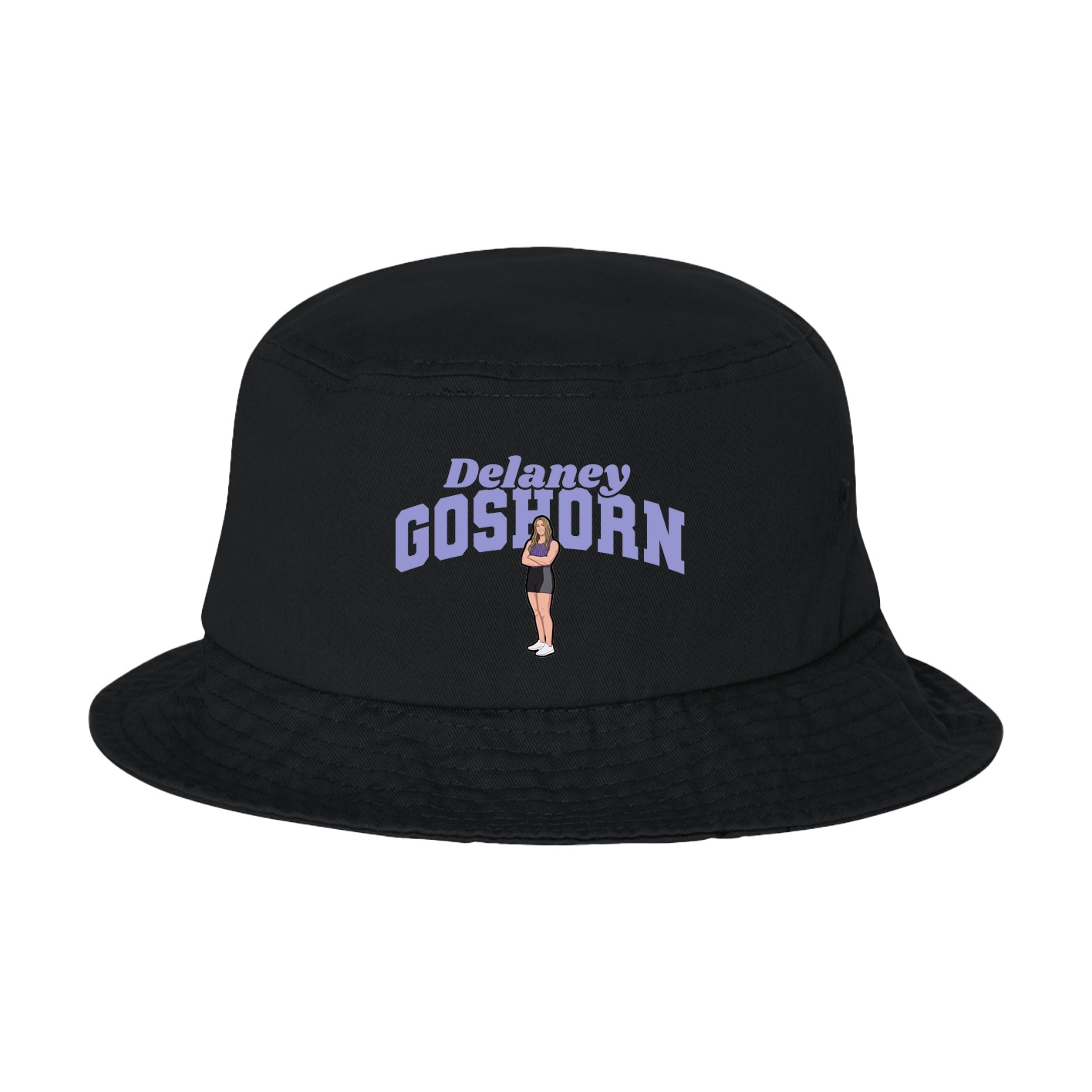 Bucket Cap — Signature Arch in Black