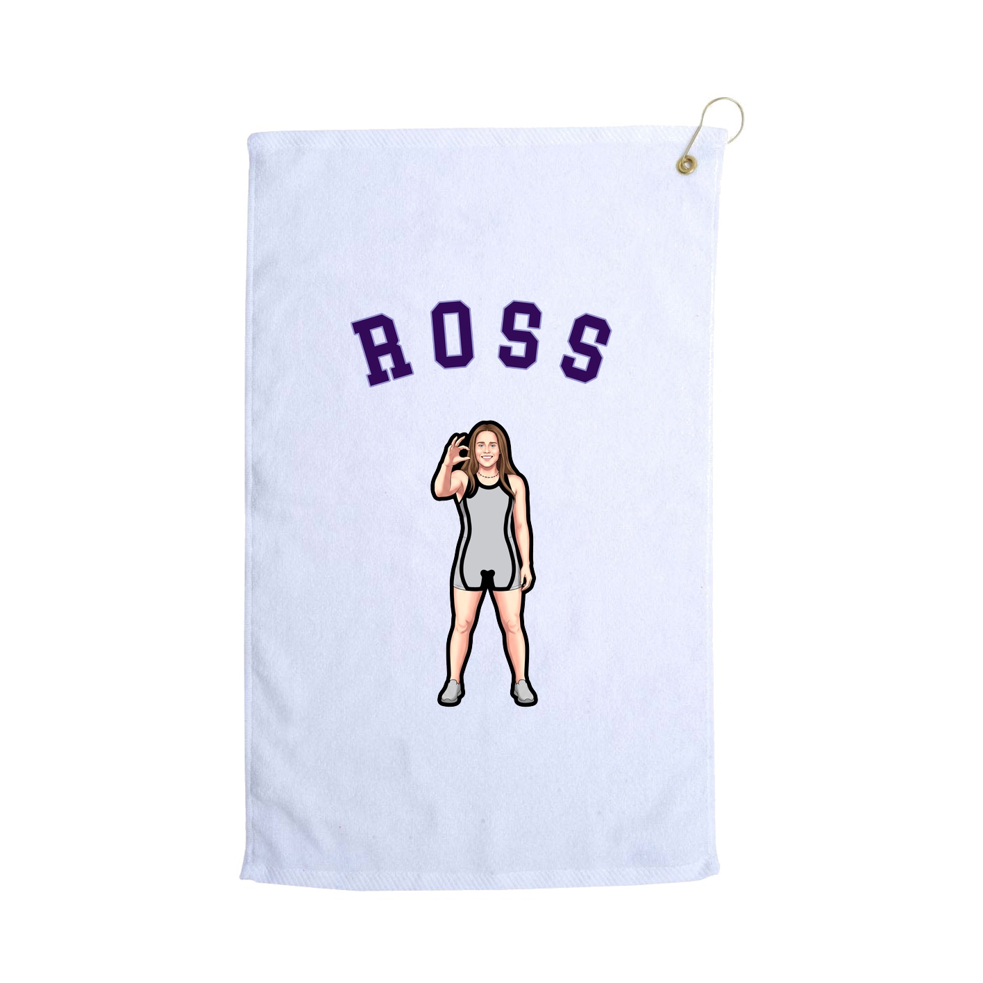 Golf Towel — Shirsey Arch in White
