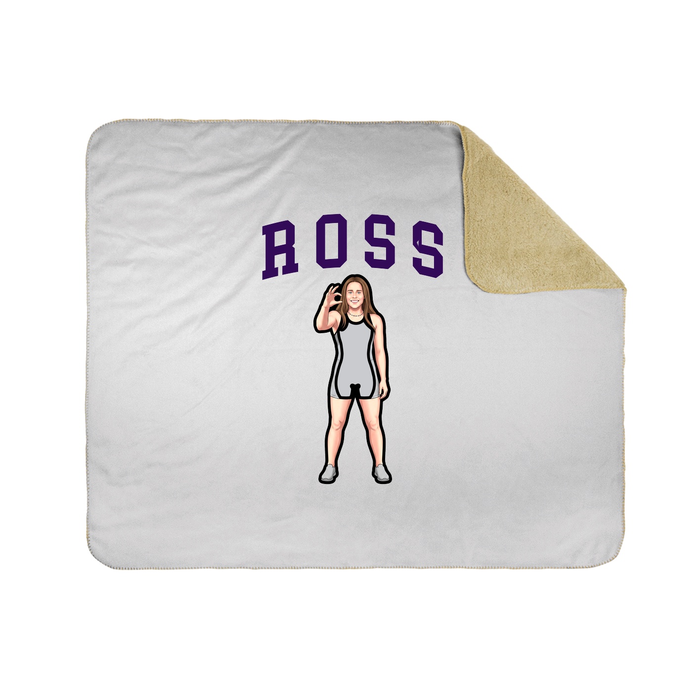 Throw Blanket — Shirsey in White