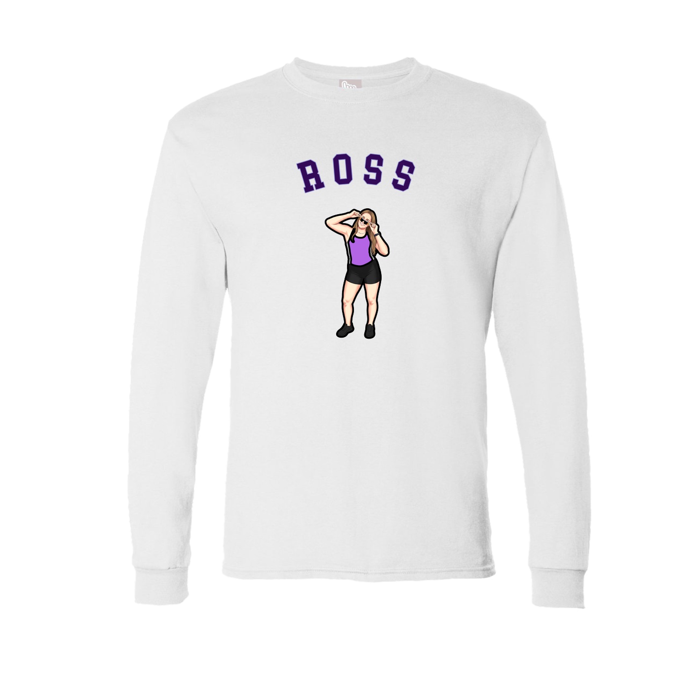 Long Sleeve Tee — Shirsey Arch in White