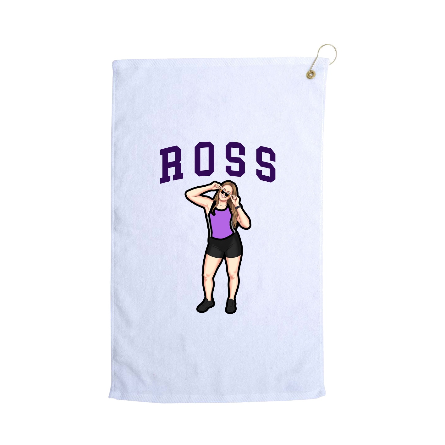 Golf Towel — Shirsey in White
