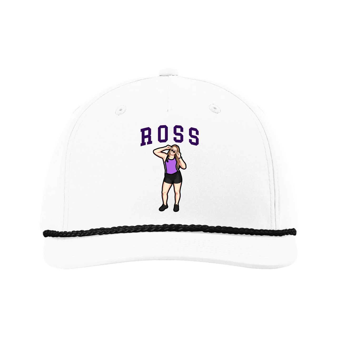 Five-Panel Classic Rope Cap — Shirsey in White