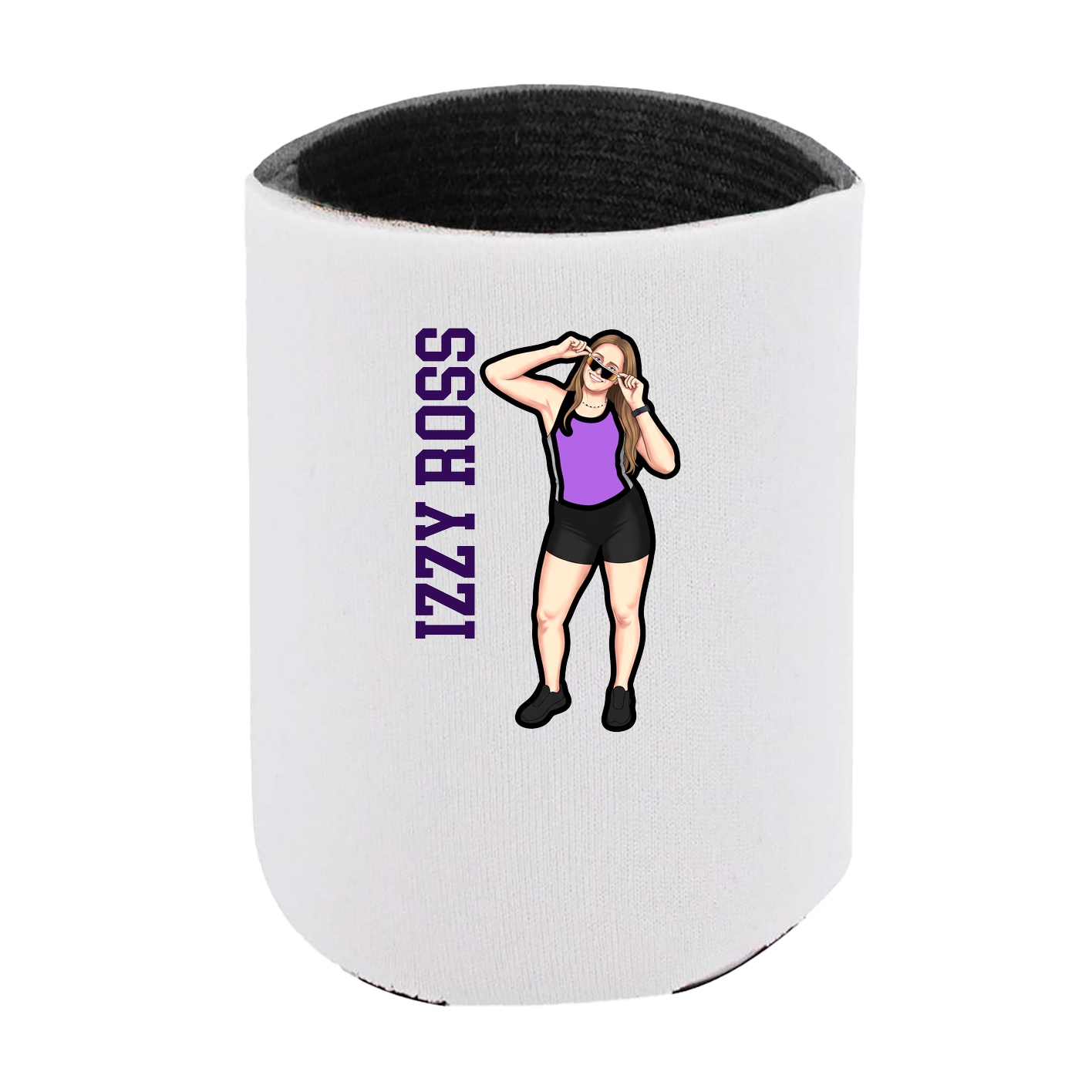 Can Holder — Name Vertical in White