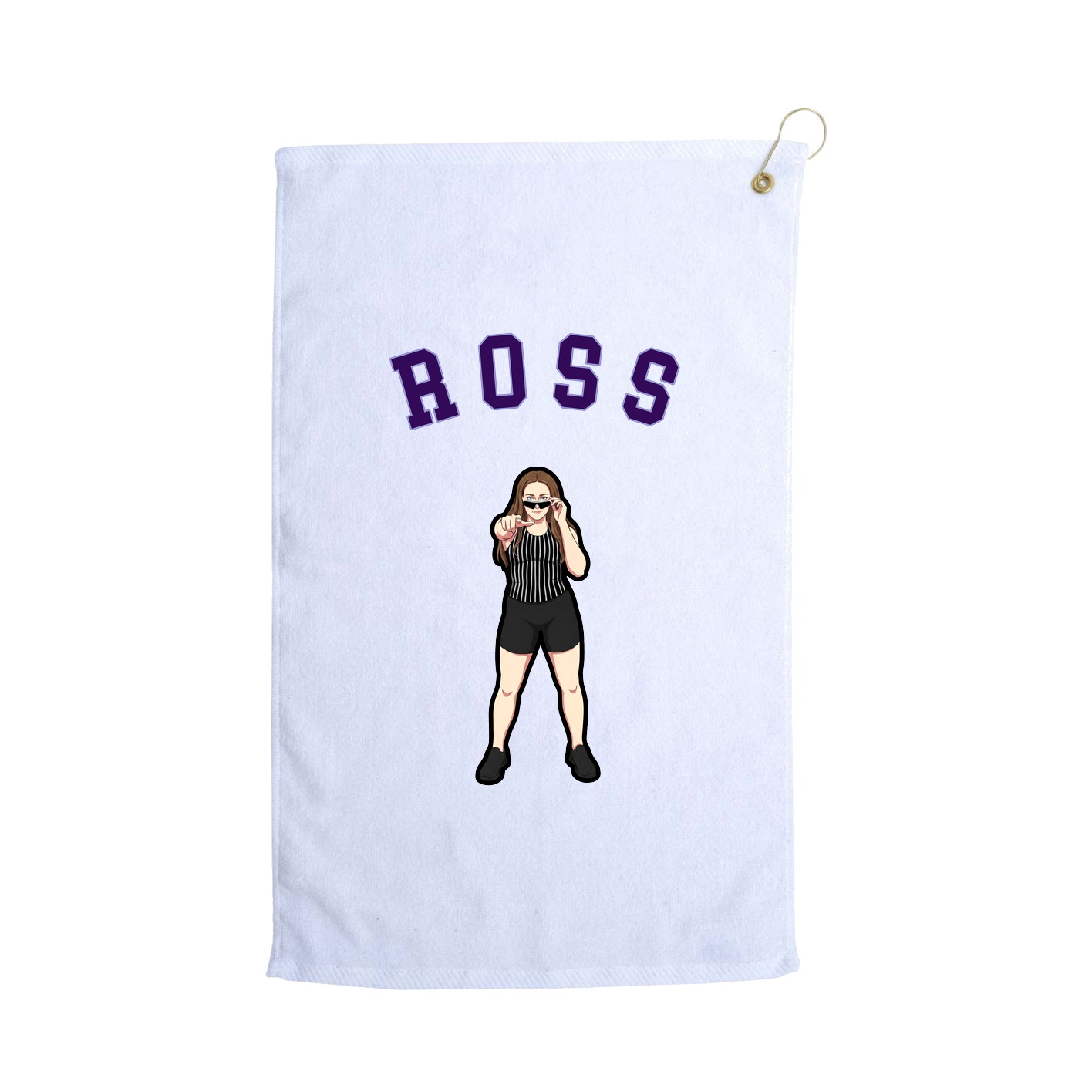 Golf Towel — Shirsey Arch in White