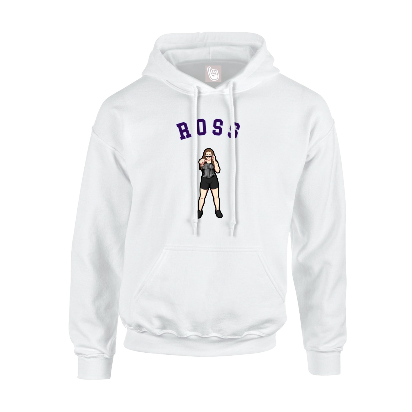 Youth Hoodie — Shirsey Arch in White
