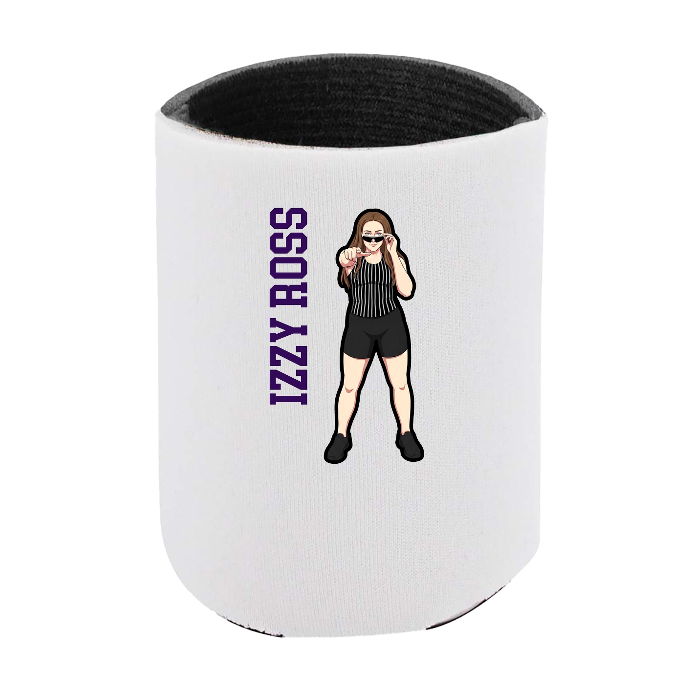 Can Holder — Name Vertical in White
