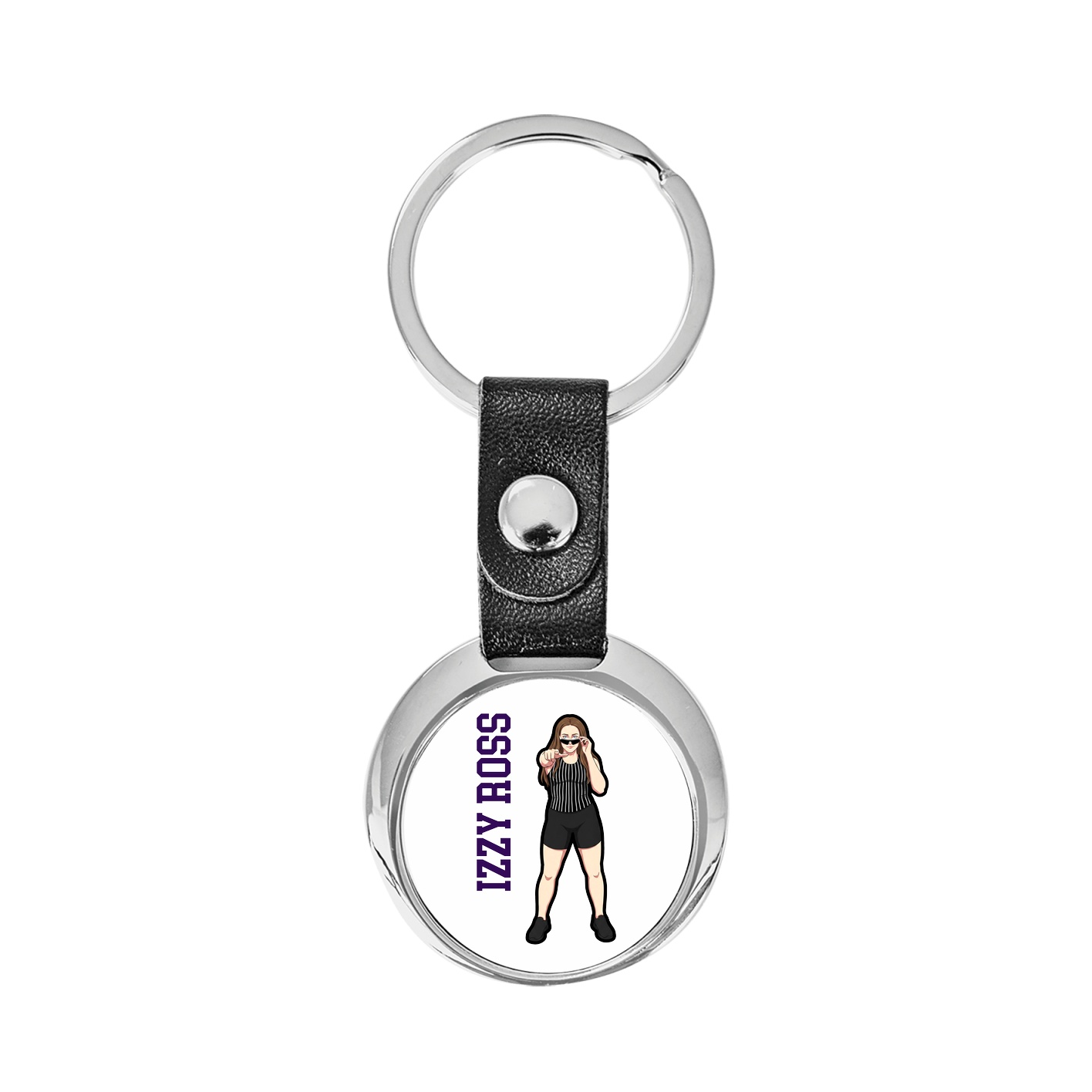 Key Chain — Name Vertical in Classic