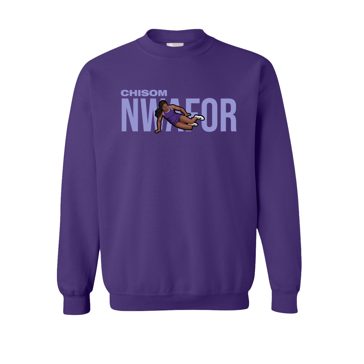 Fleece Crew — Player Name in Purple