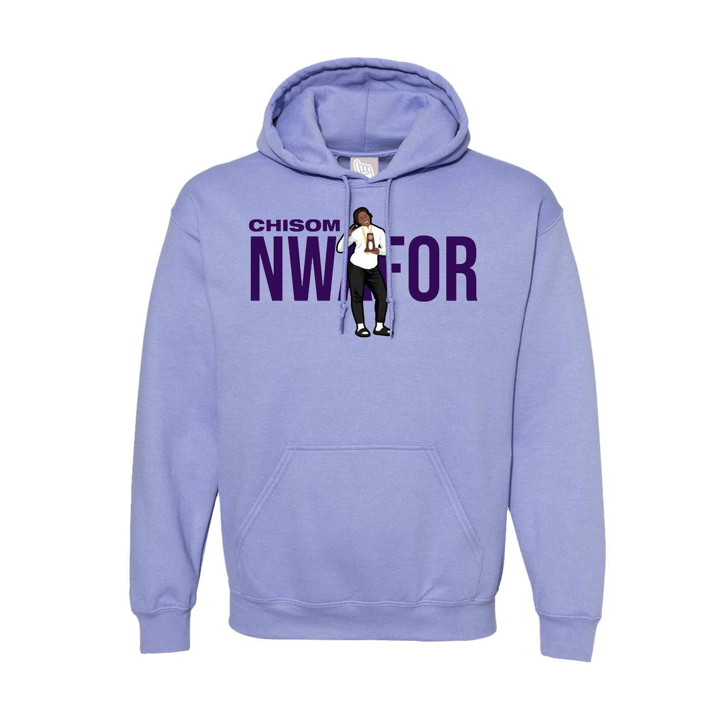 Hoodie — Player Name in Purple