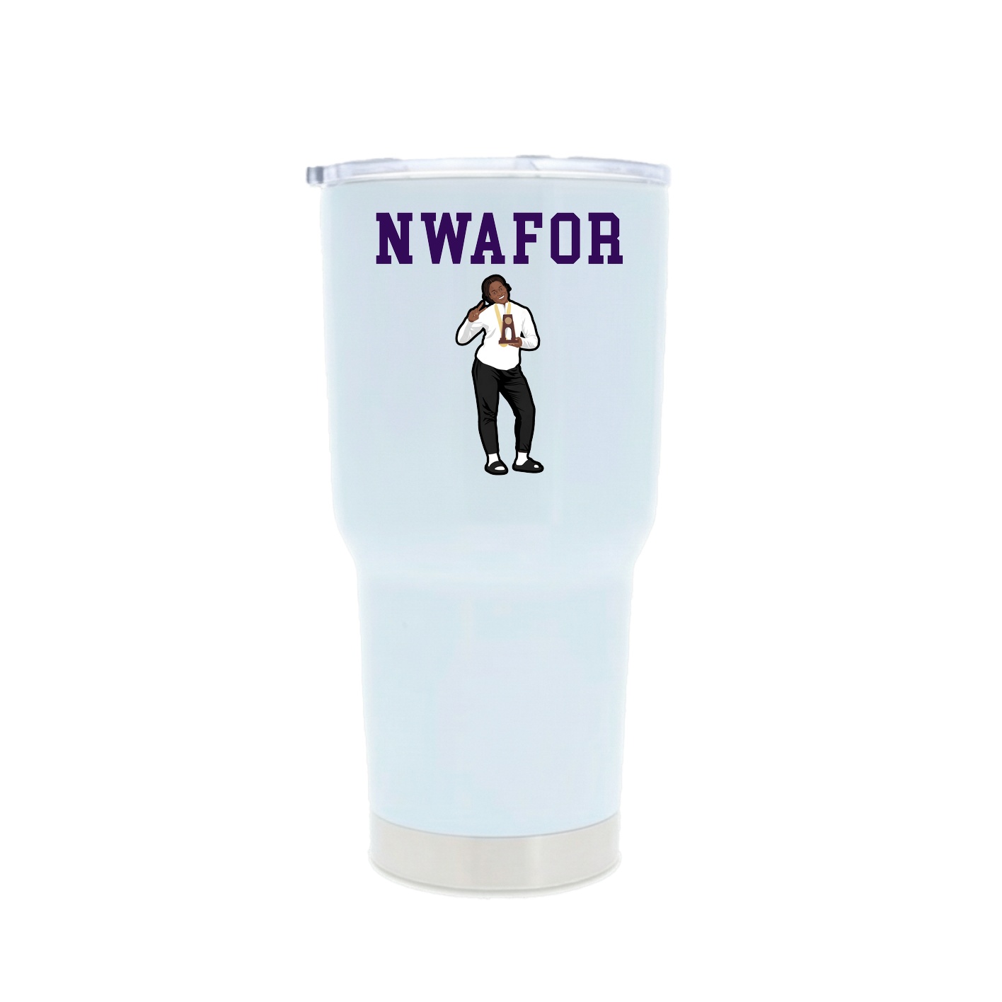 30oz Stainless Steel Tumbler — Shirsey in White
