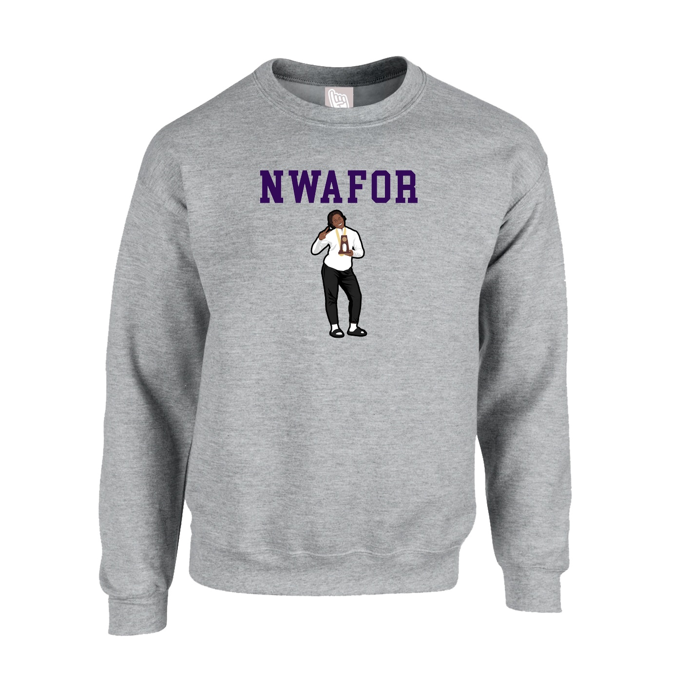 Fleece Crew — Shirsey in Grey