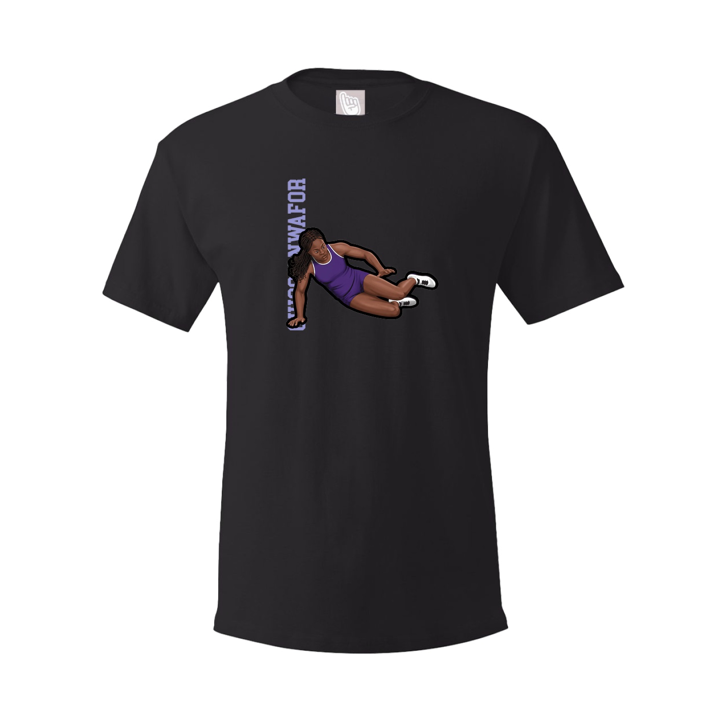 Youth Tee — Name Vertical in Black