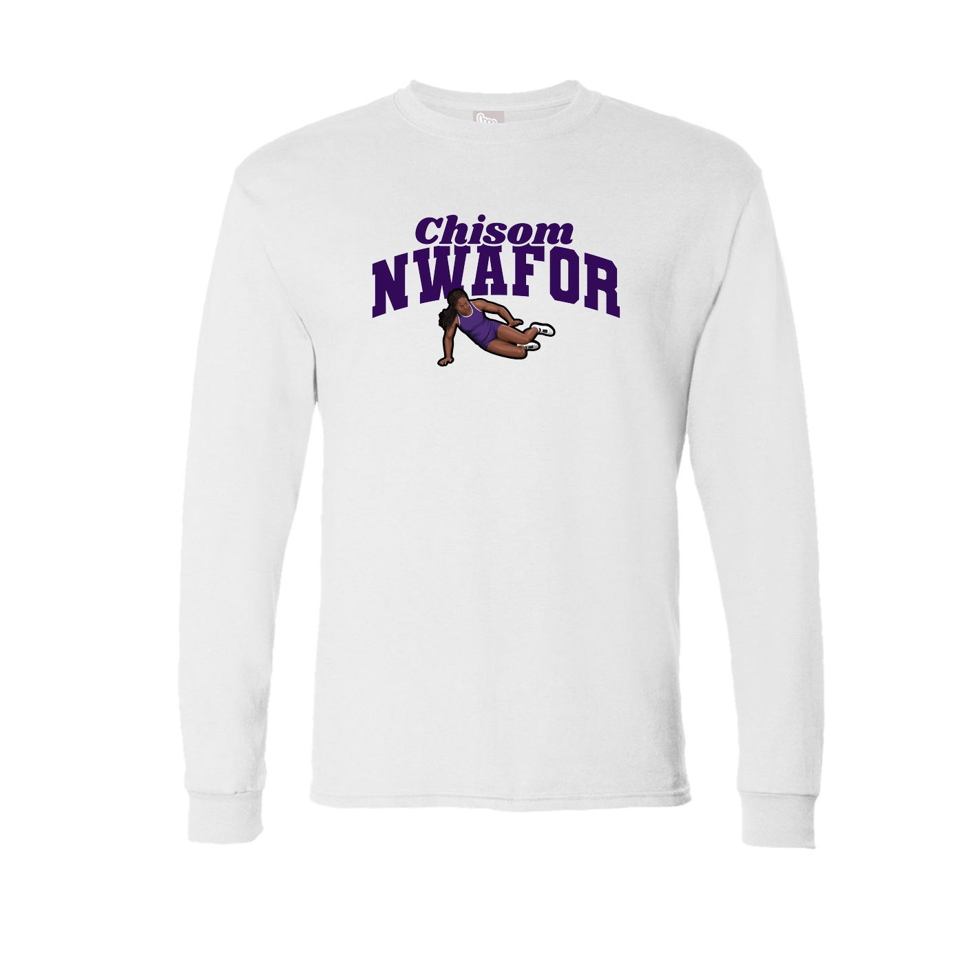 Long Sleeve Tee — Signature Arch in White