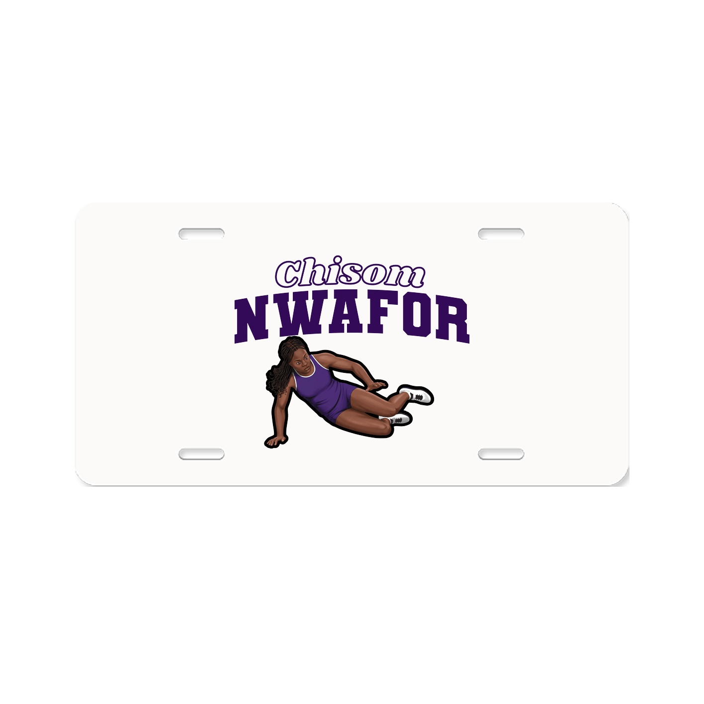 License Plate — Name Arch in Classic