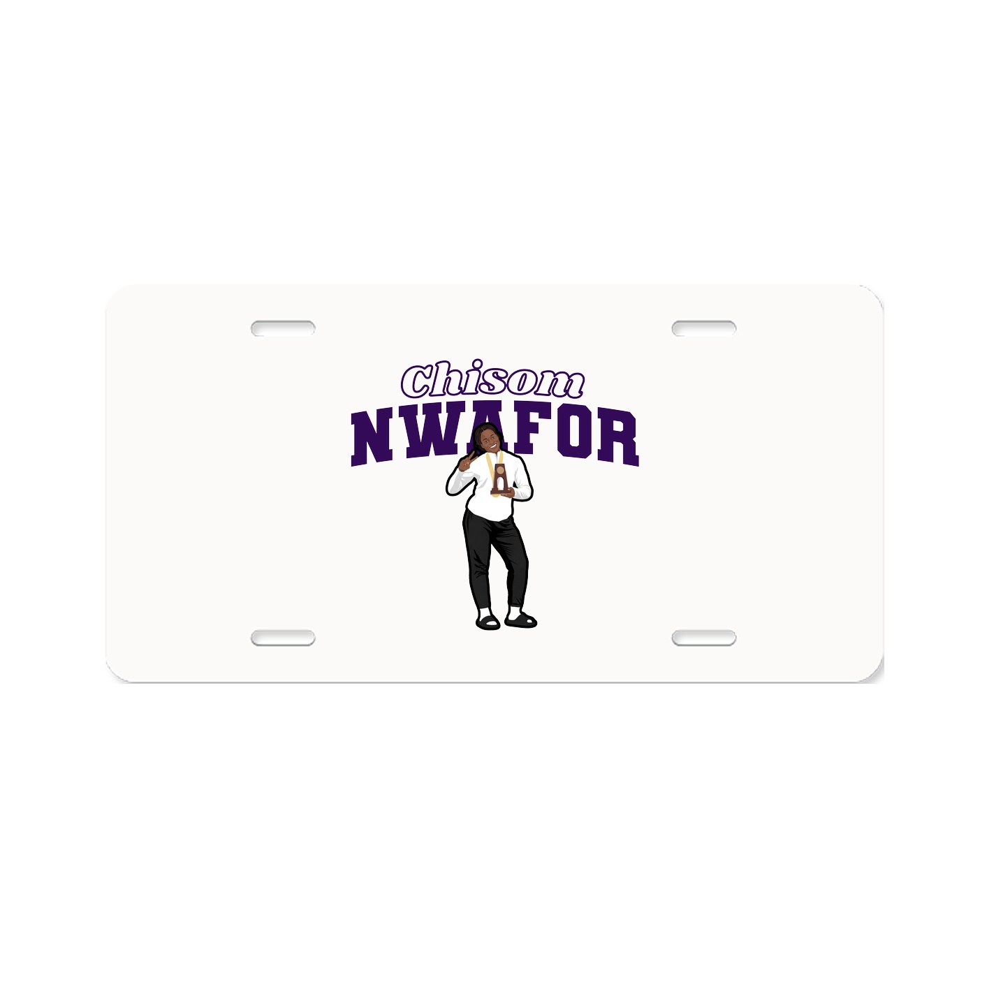 License Plate — Name Arch in Classic
