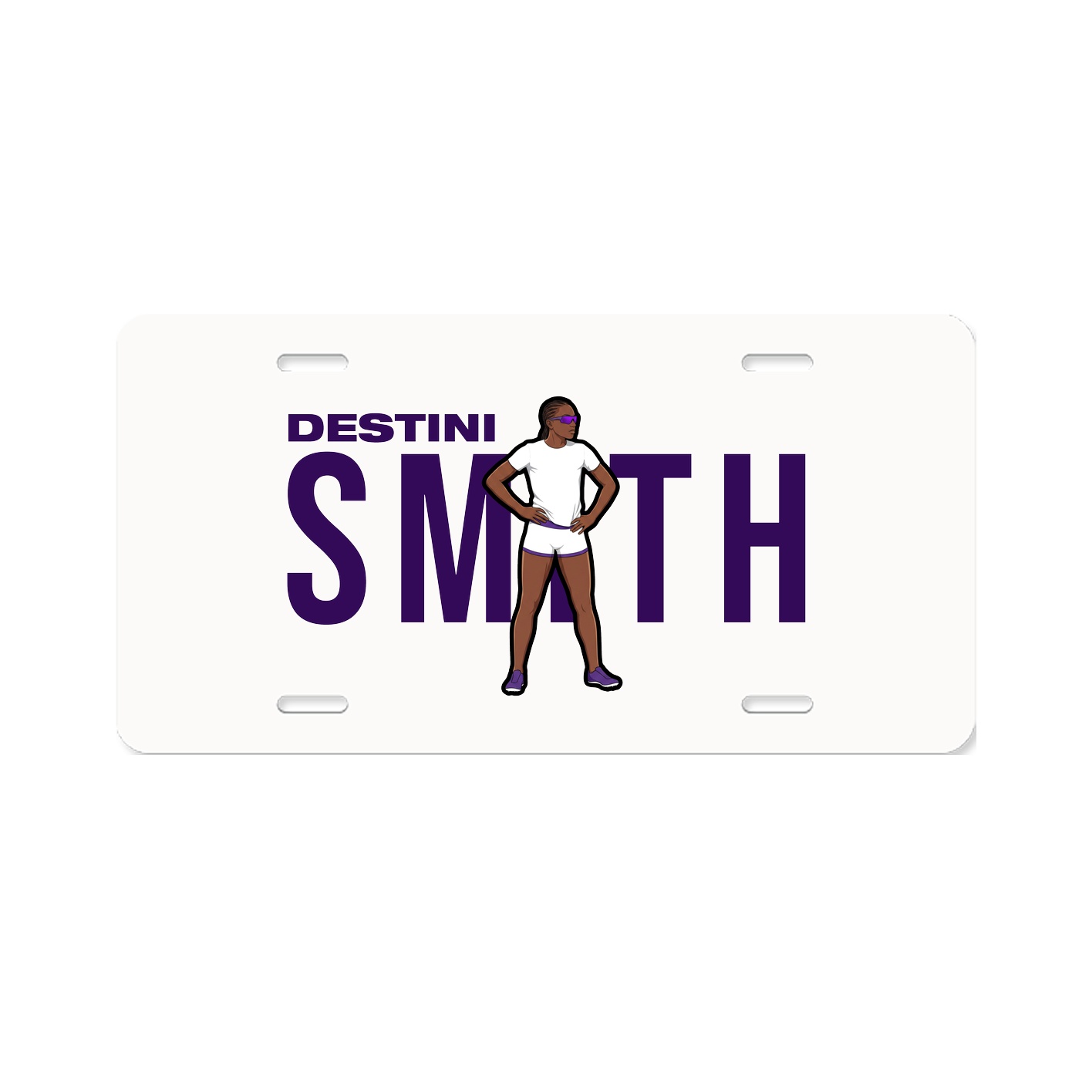 License Plate — Player Name in Classic