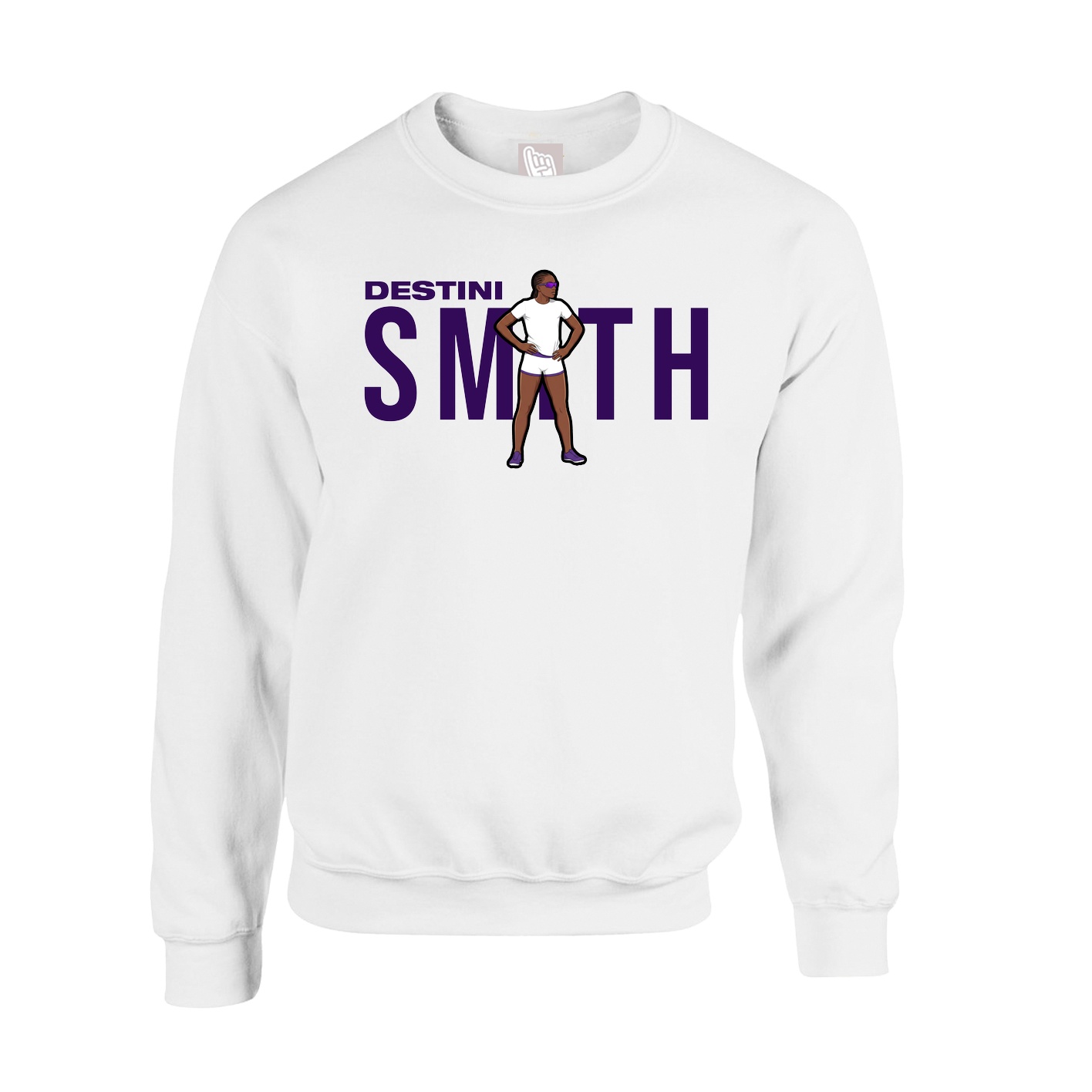Fleece Crew — Player Name in White