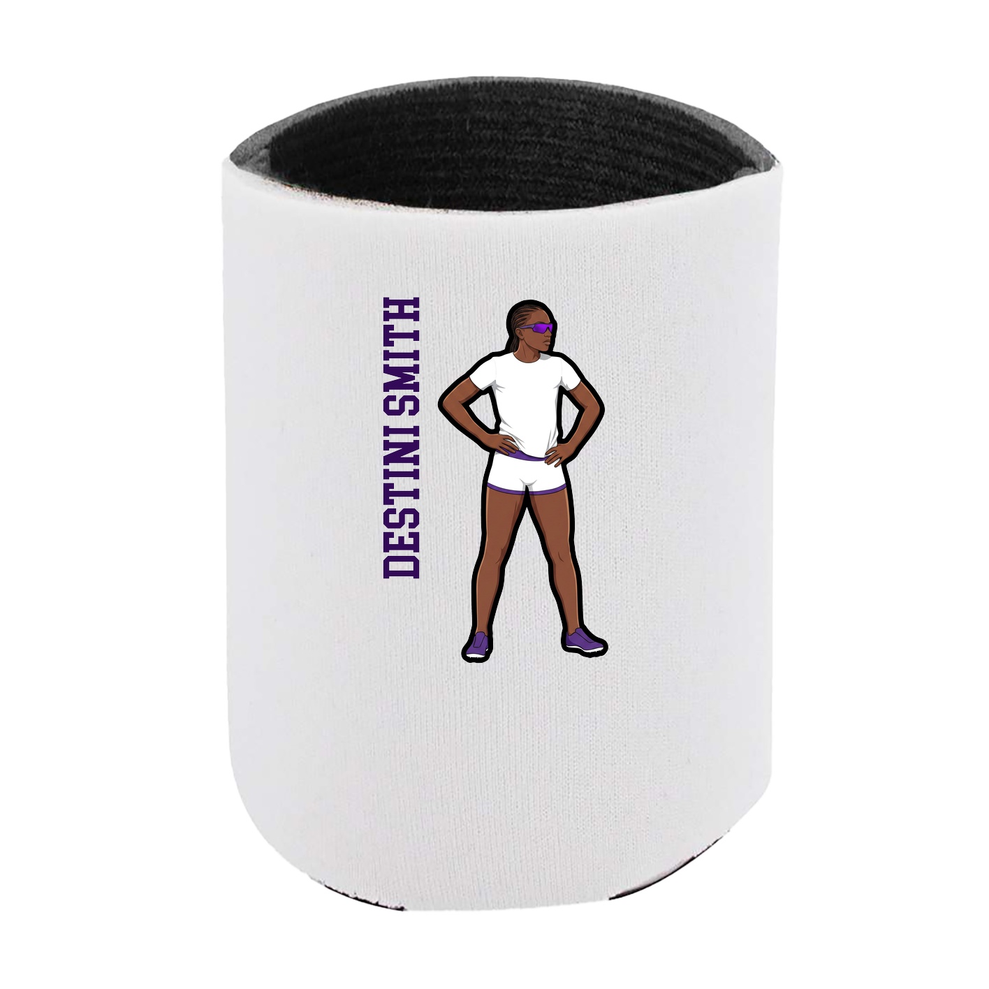 Can Holder — Name Vertical in White