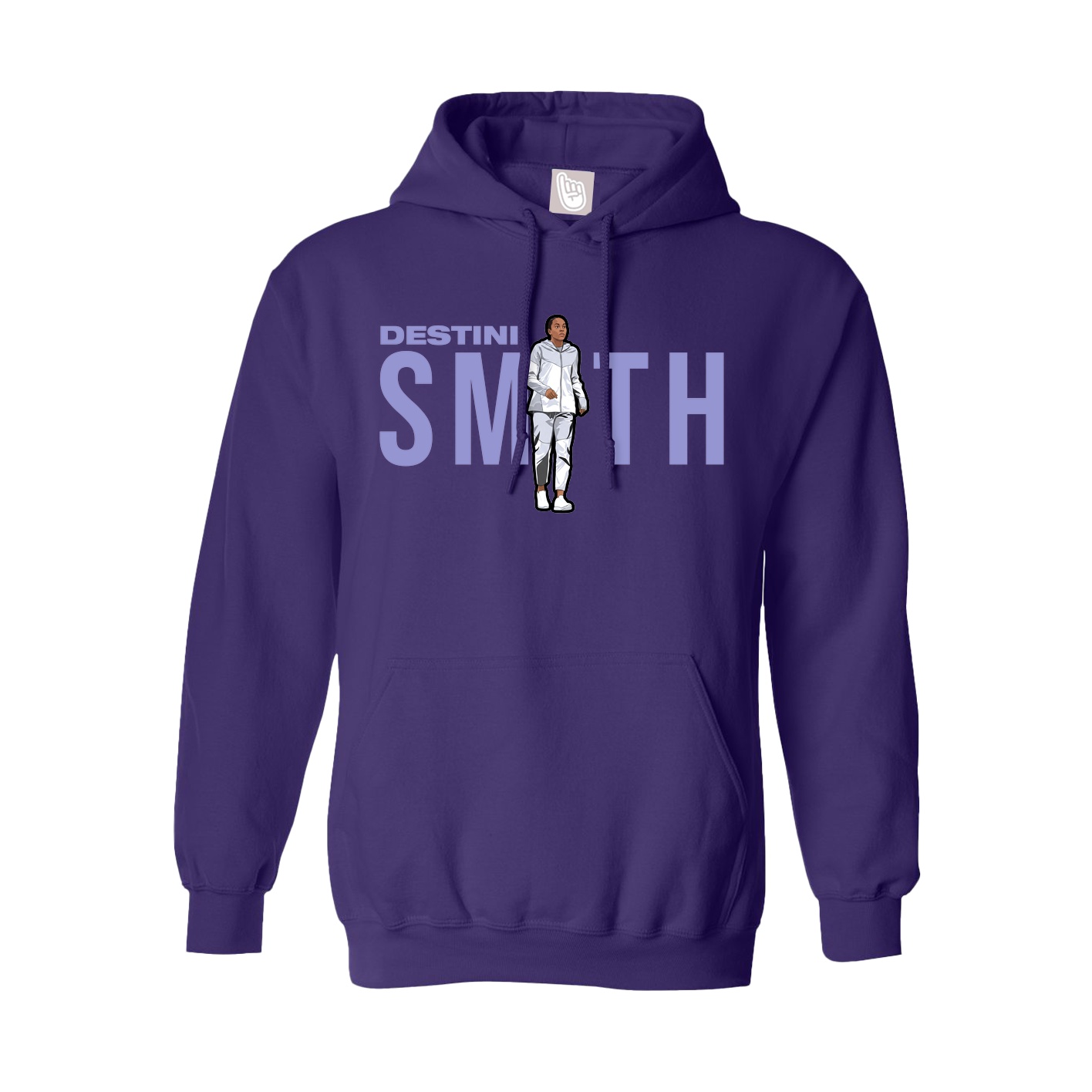 Youth Hoodie — Player Name in Purple