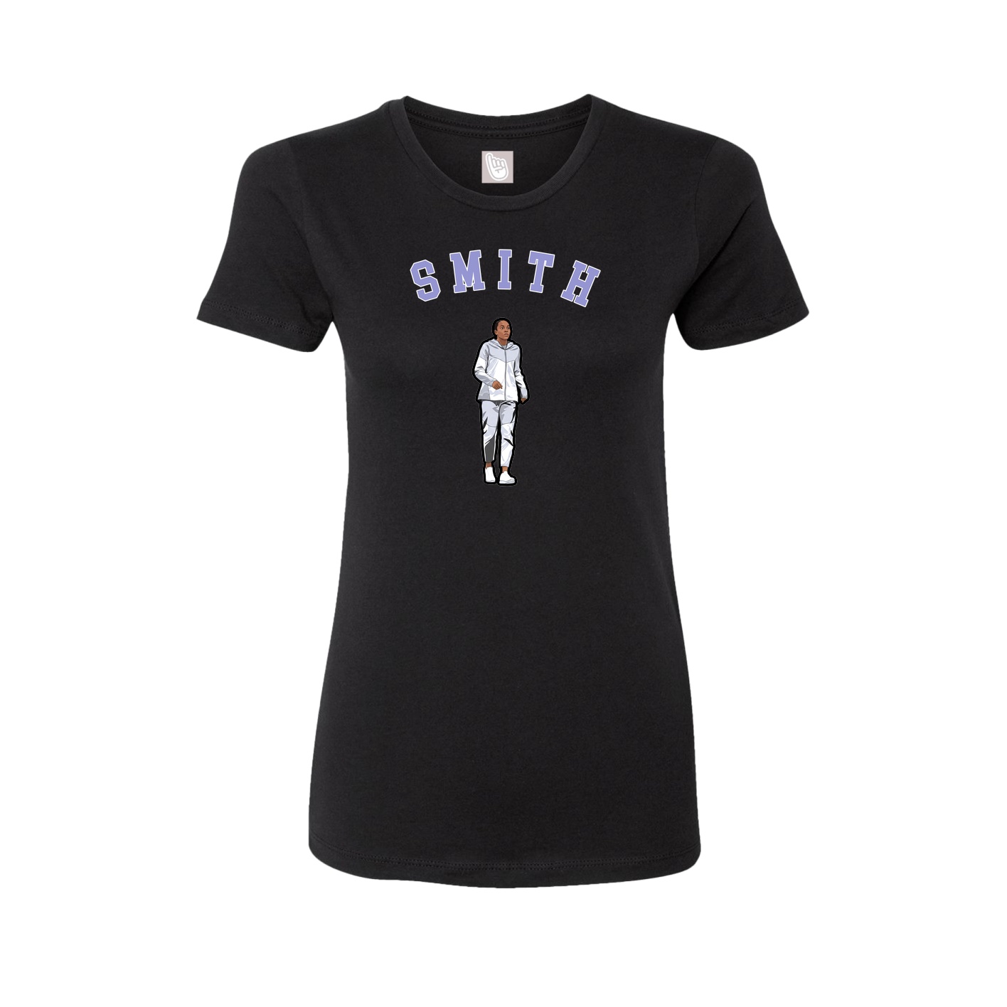 Fitted Women's Tee — Shirsey Arch in Black