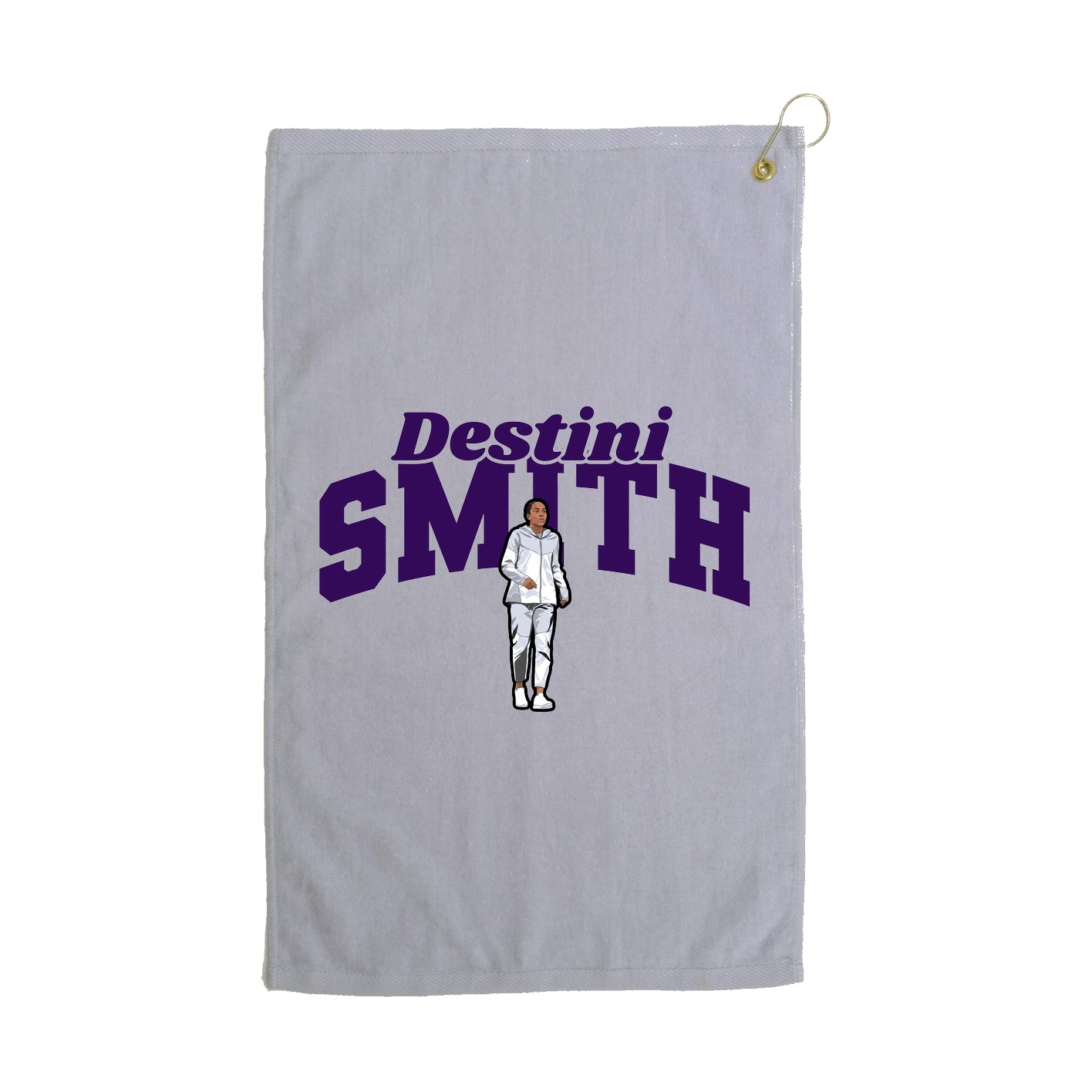 Golf Towel — Signature Arch in Grey