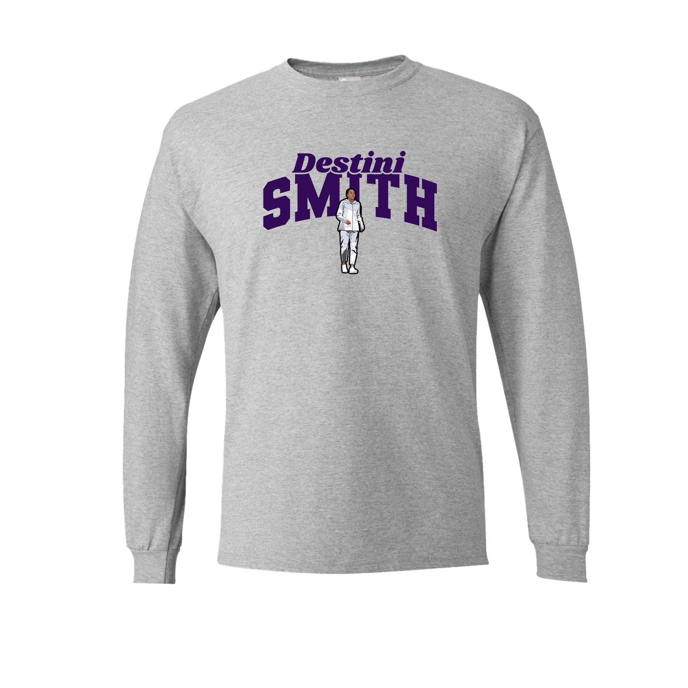 Long Sleeve Tee — Signature Arch in Grey