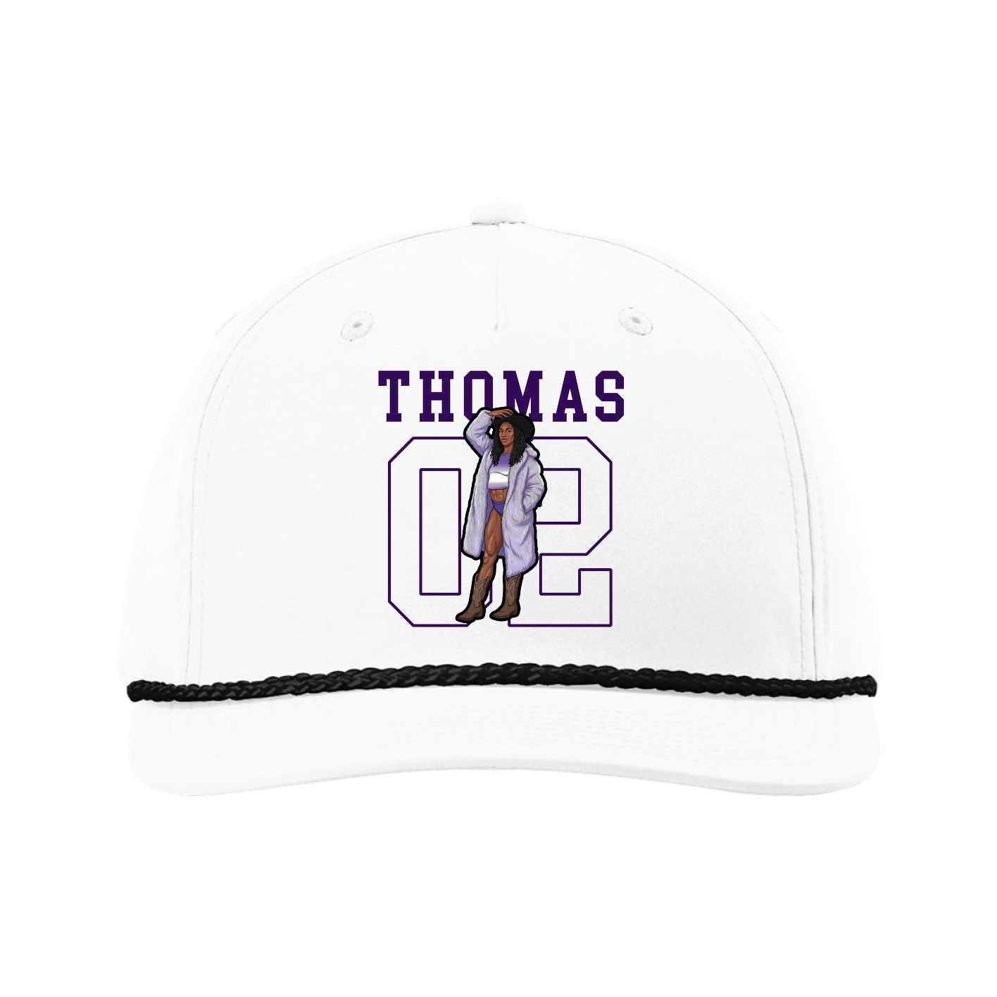 Five-Panel Classic Rope Cap — Shirsey in White
