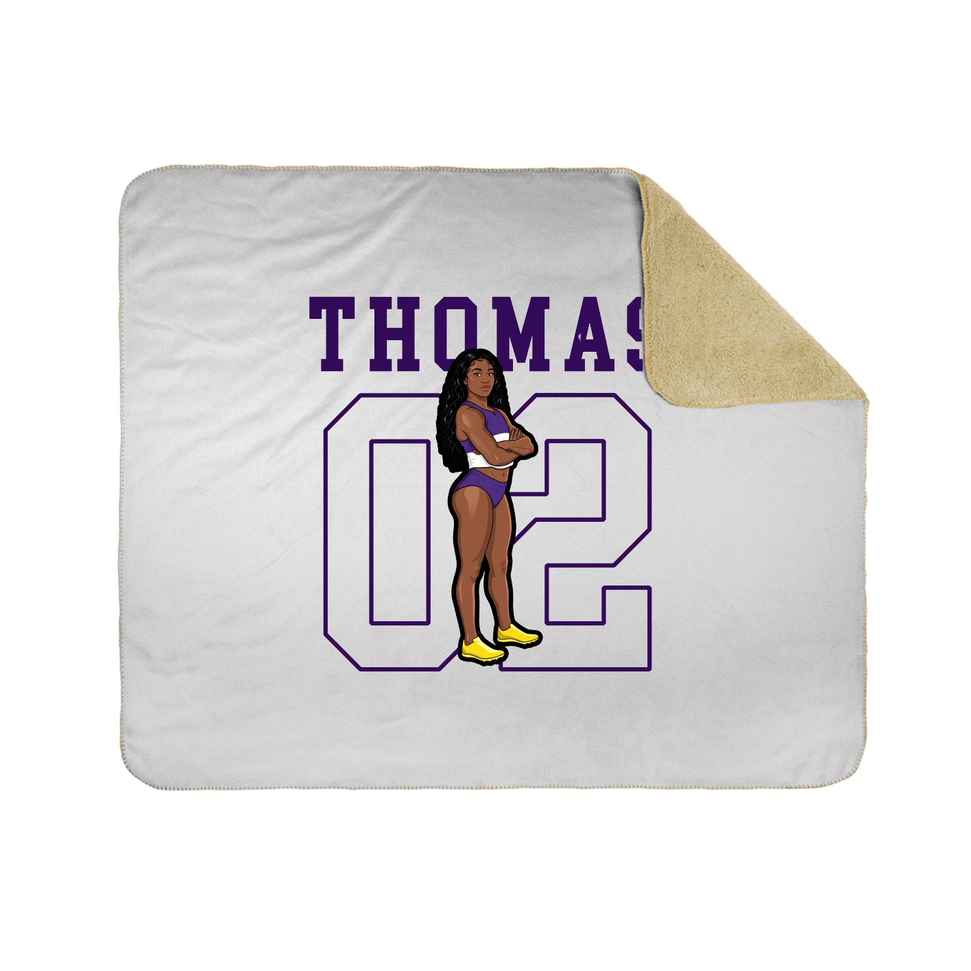 Throw Blanket — Shirsey in White