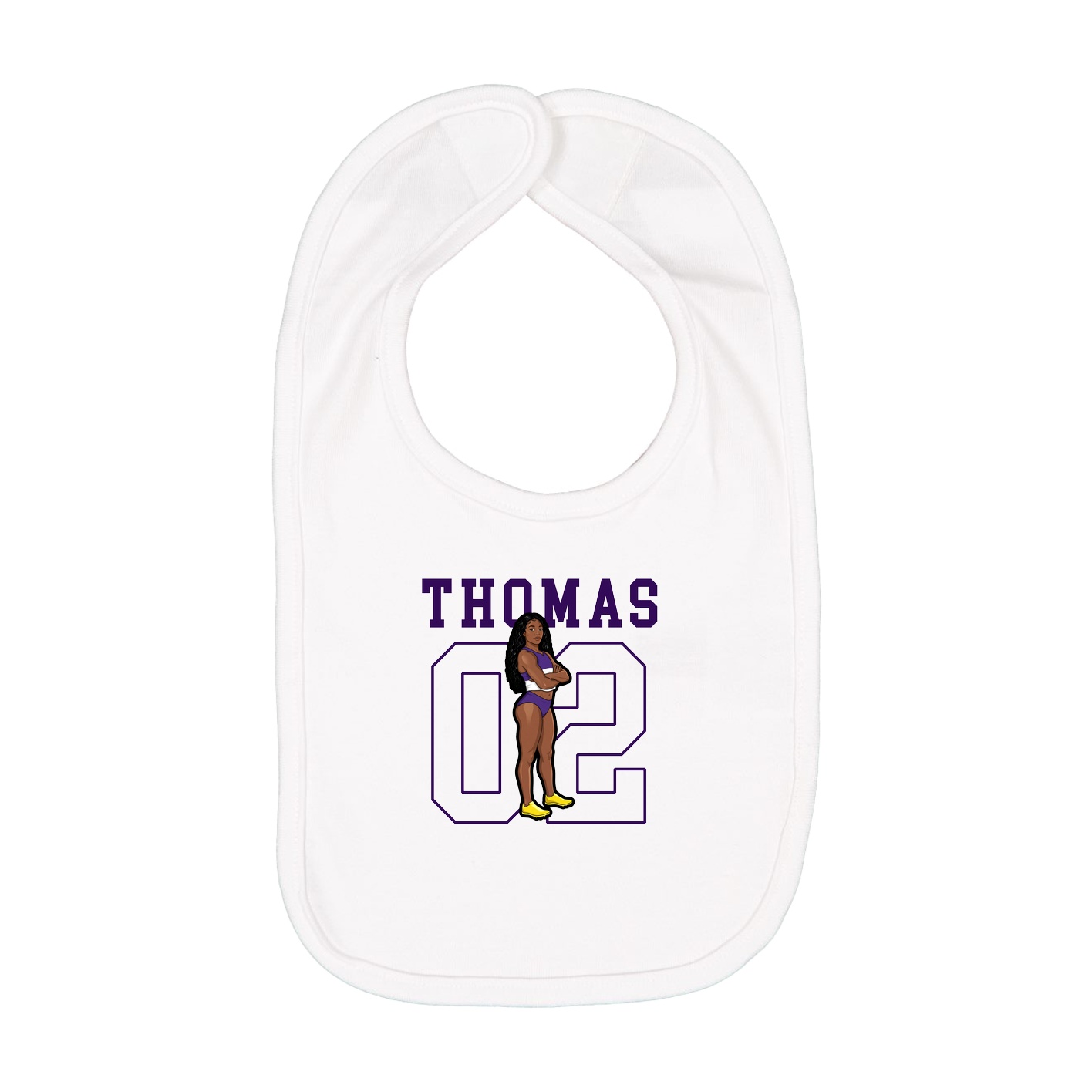 Infant Bib — Shirsey in White