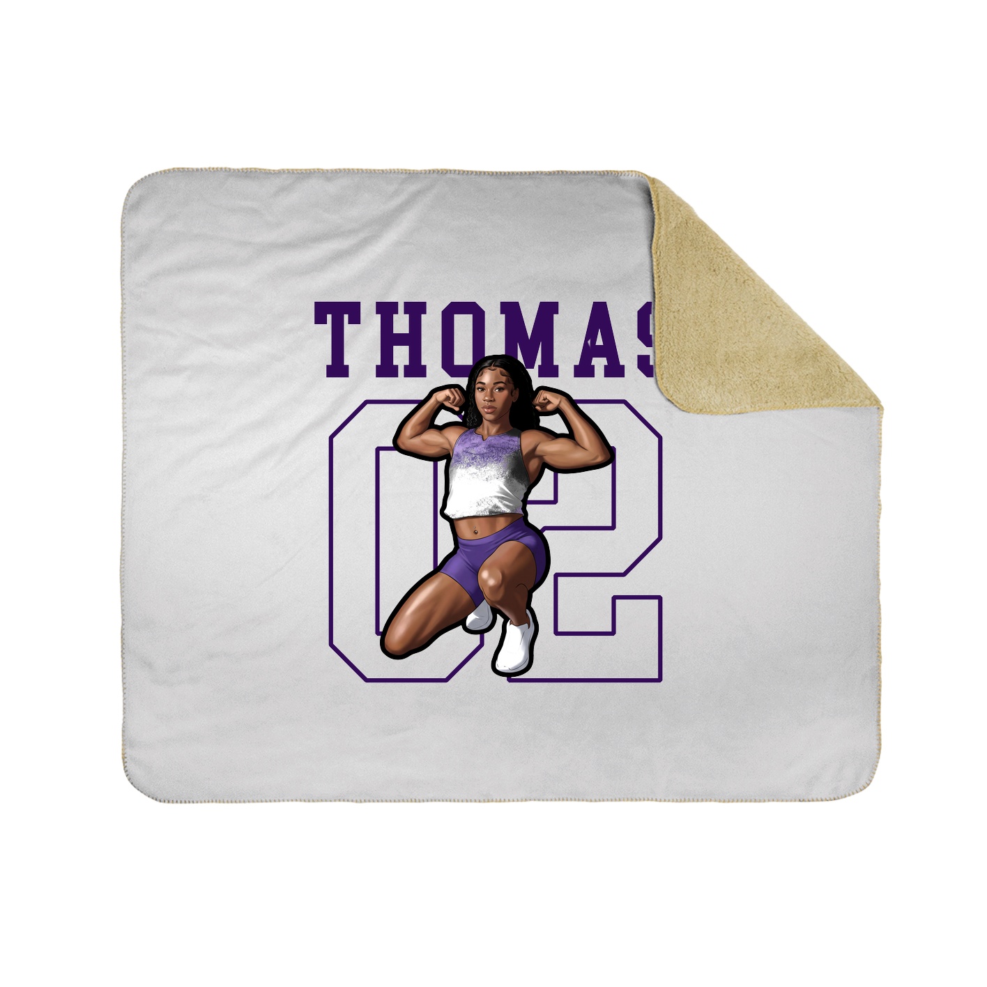 Throw Blanket — Shirsey in White