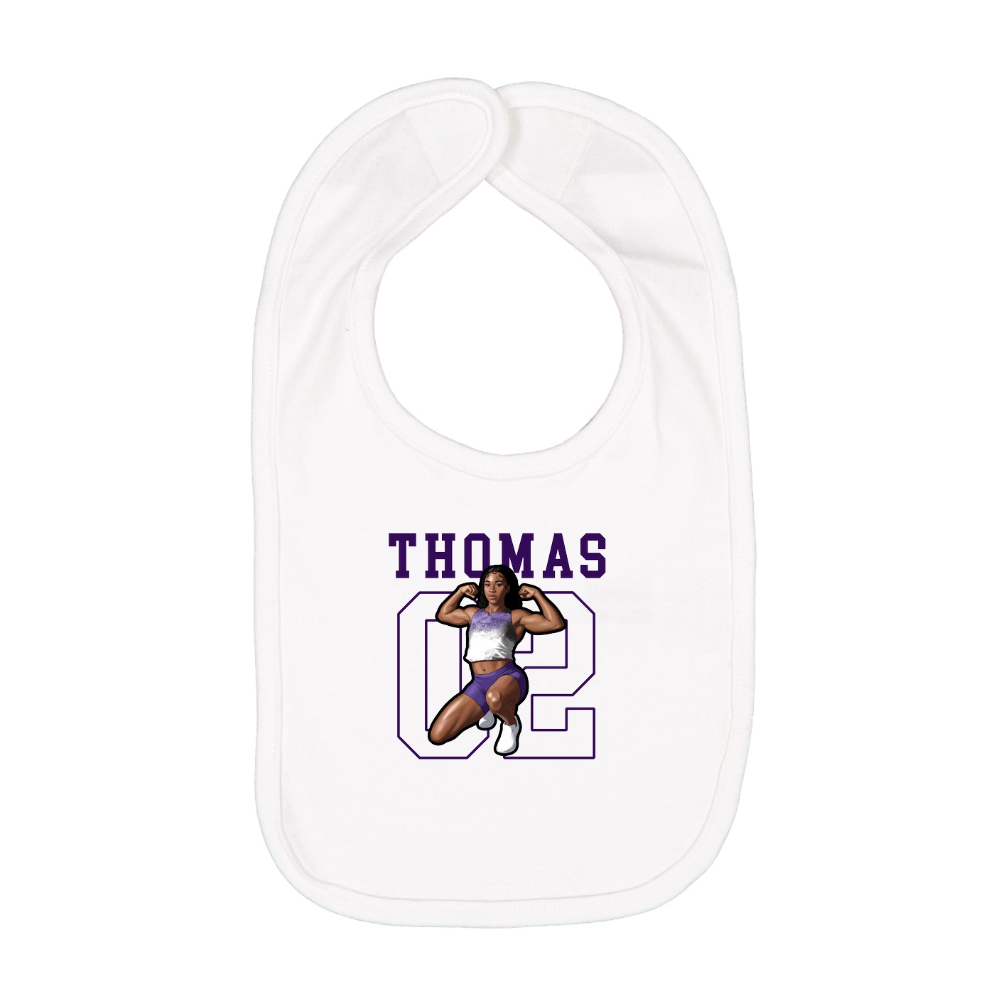 Infant Bib — Shirsey in White