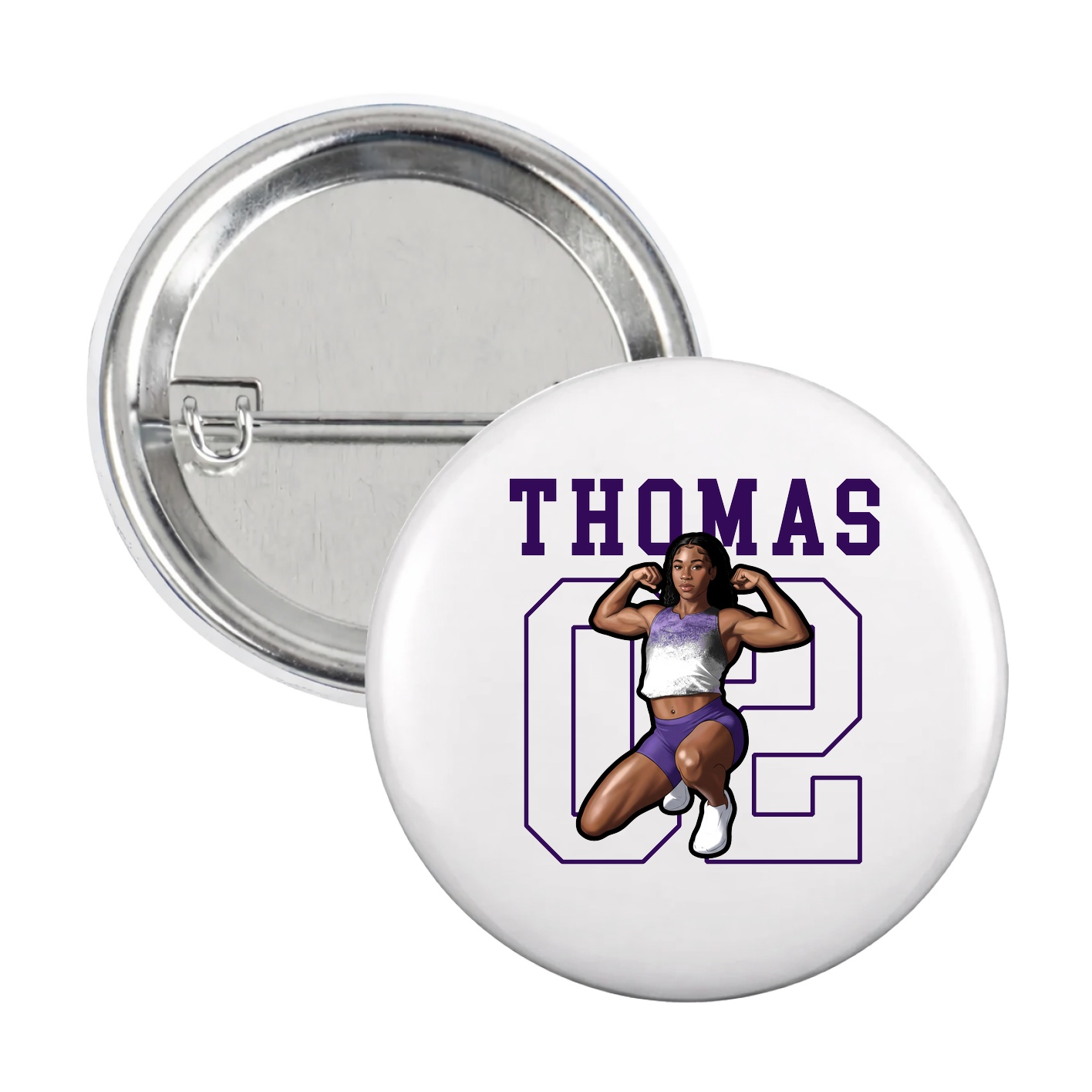 Game Day Button — Shirsey in White