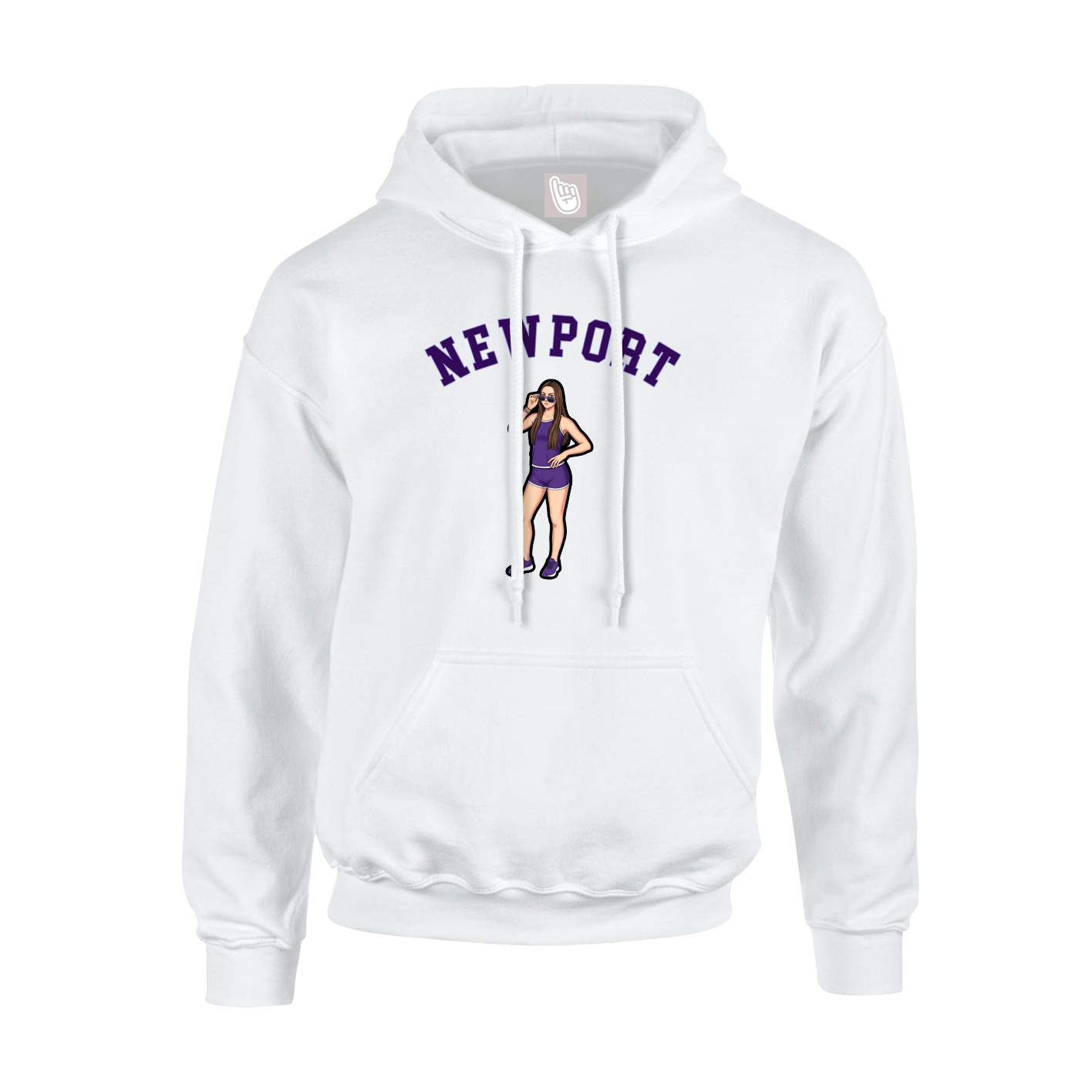 Youth Hoodie — Shirsey Arch in White