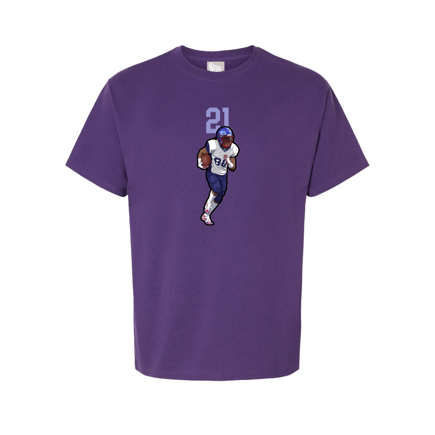 Youth Tee — Number Top in Purple