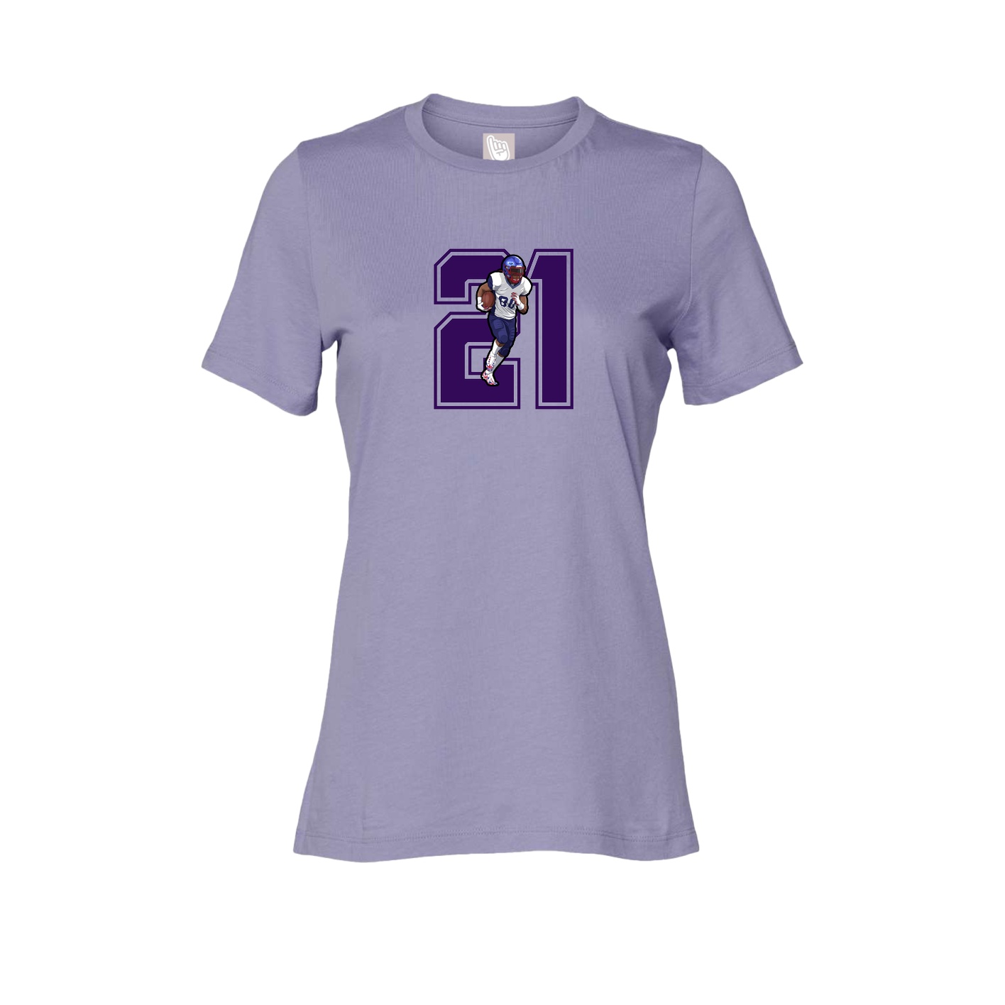 Womens Tee — Number in Purple