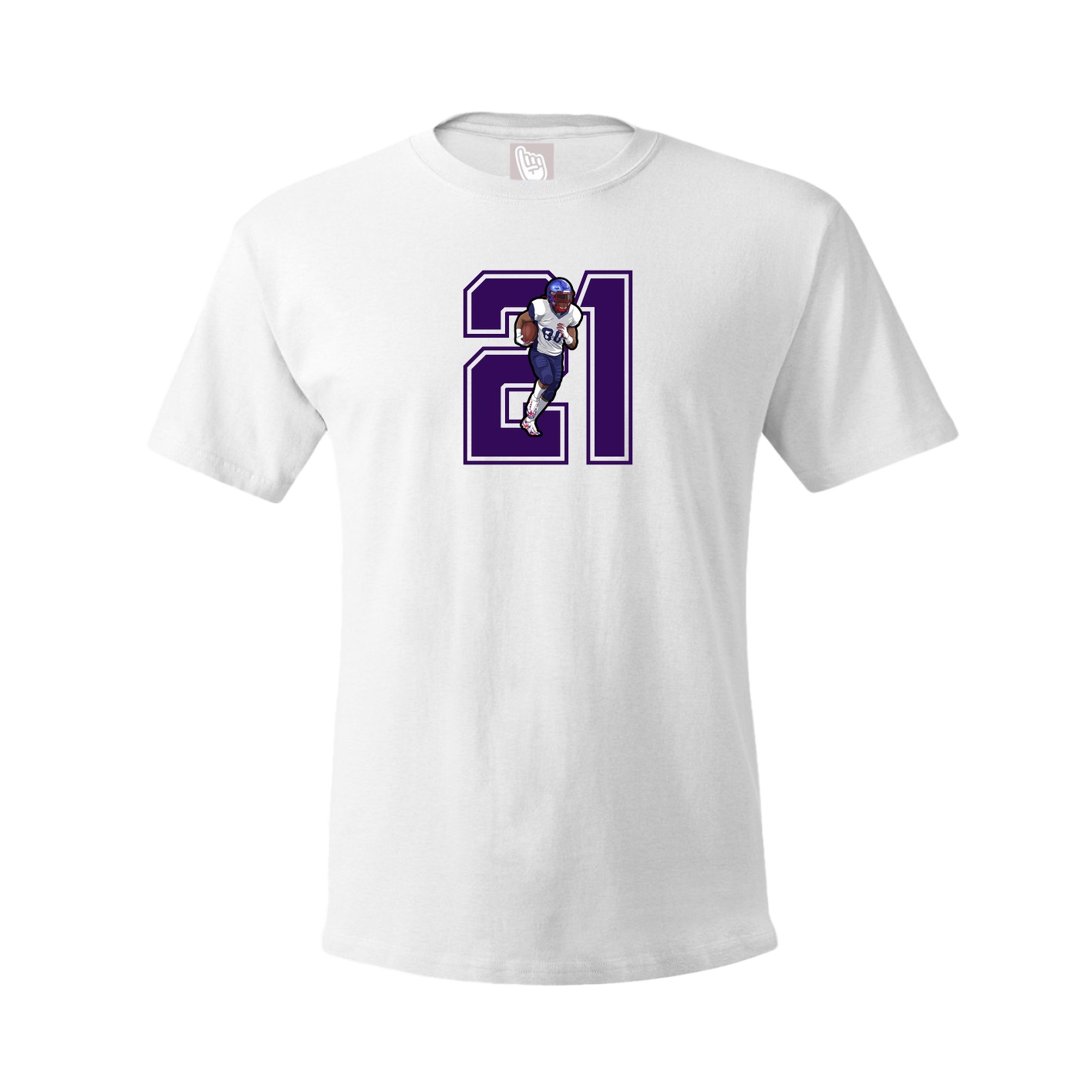 Youth Tee — Number in White