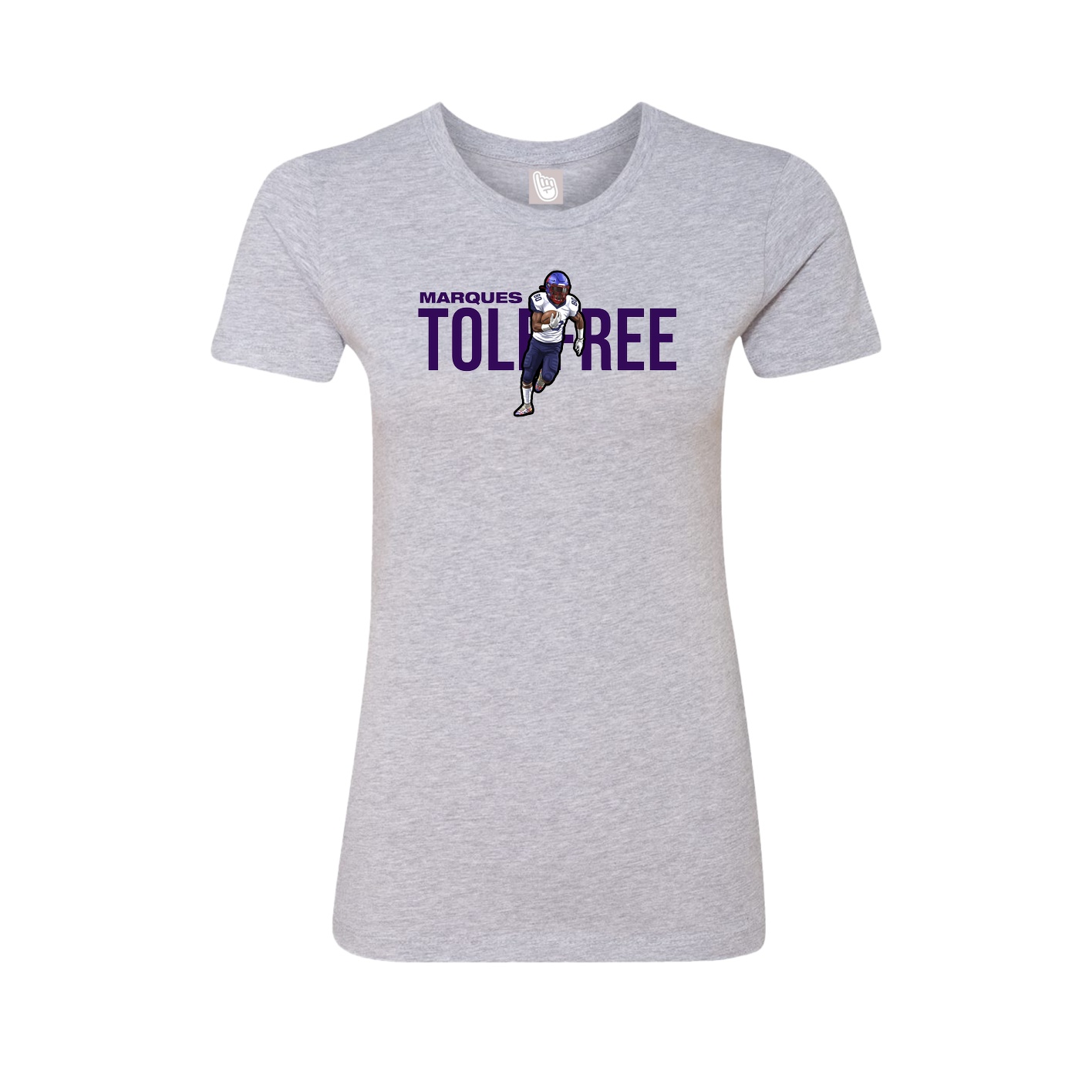 Womens Tee — Player Name in Grey