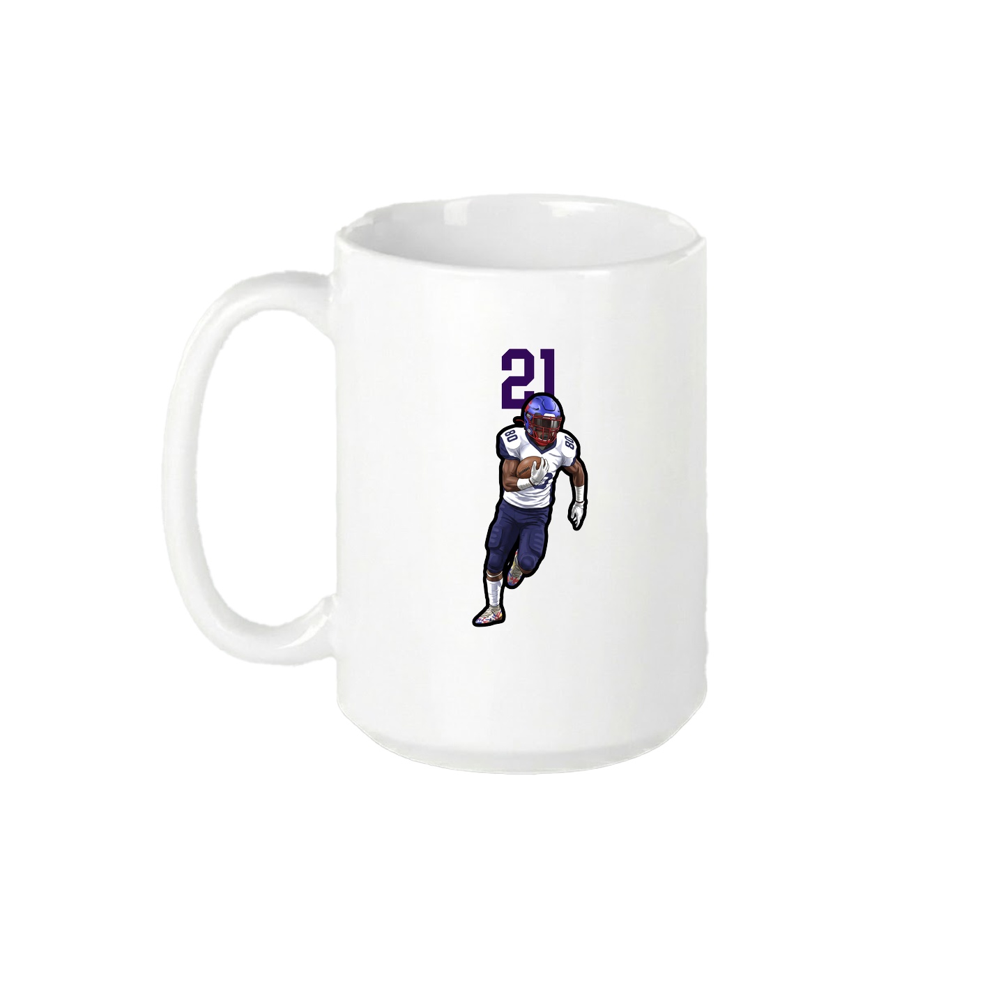 15oz Coffee Mug — Number Top in White