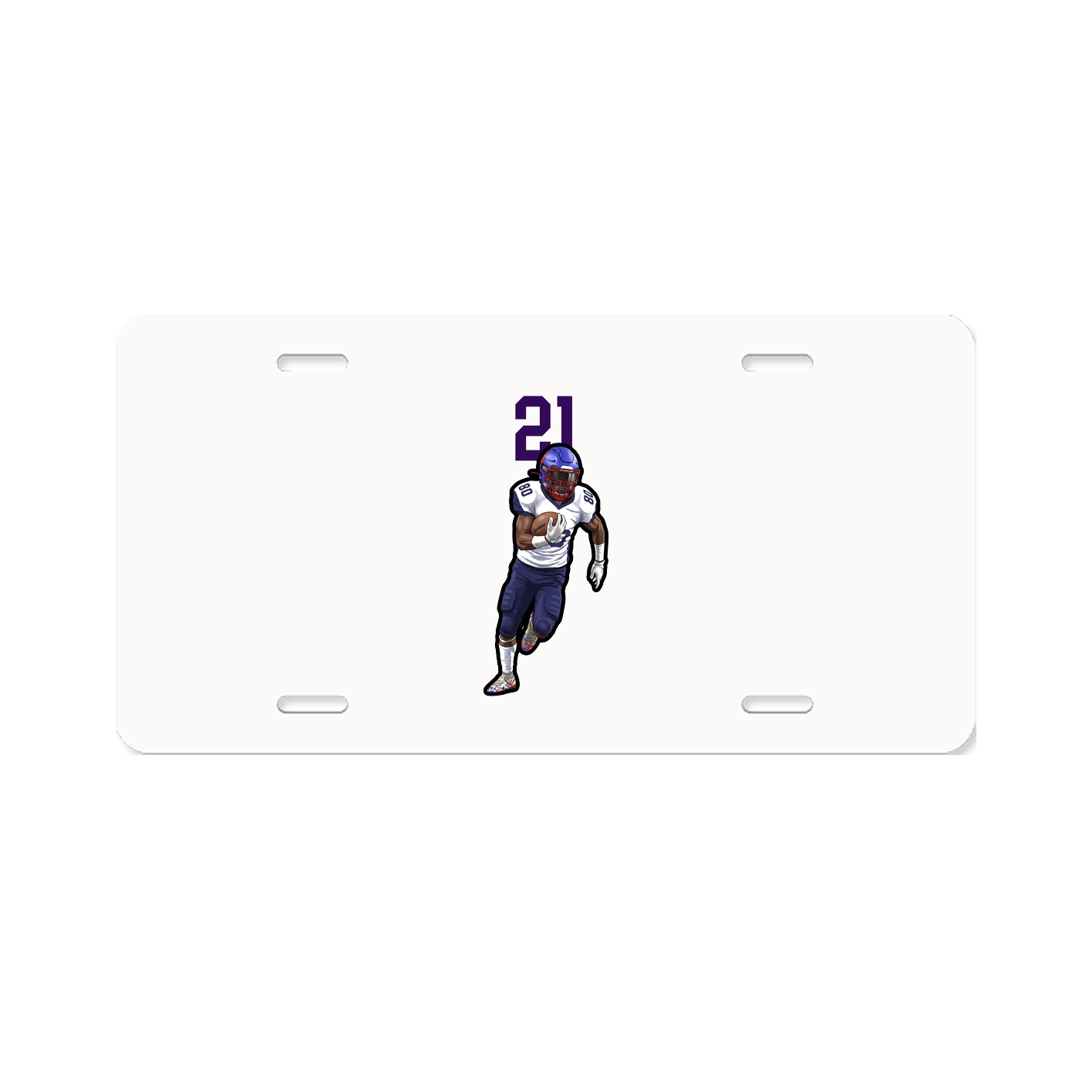 License Plate — Number Top in Classic