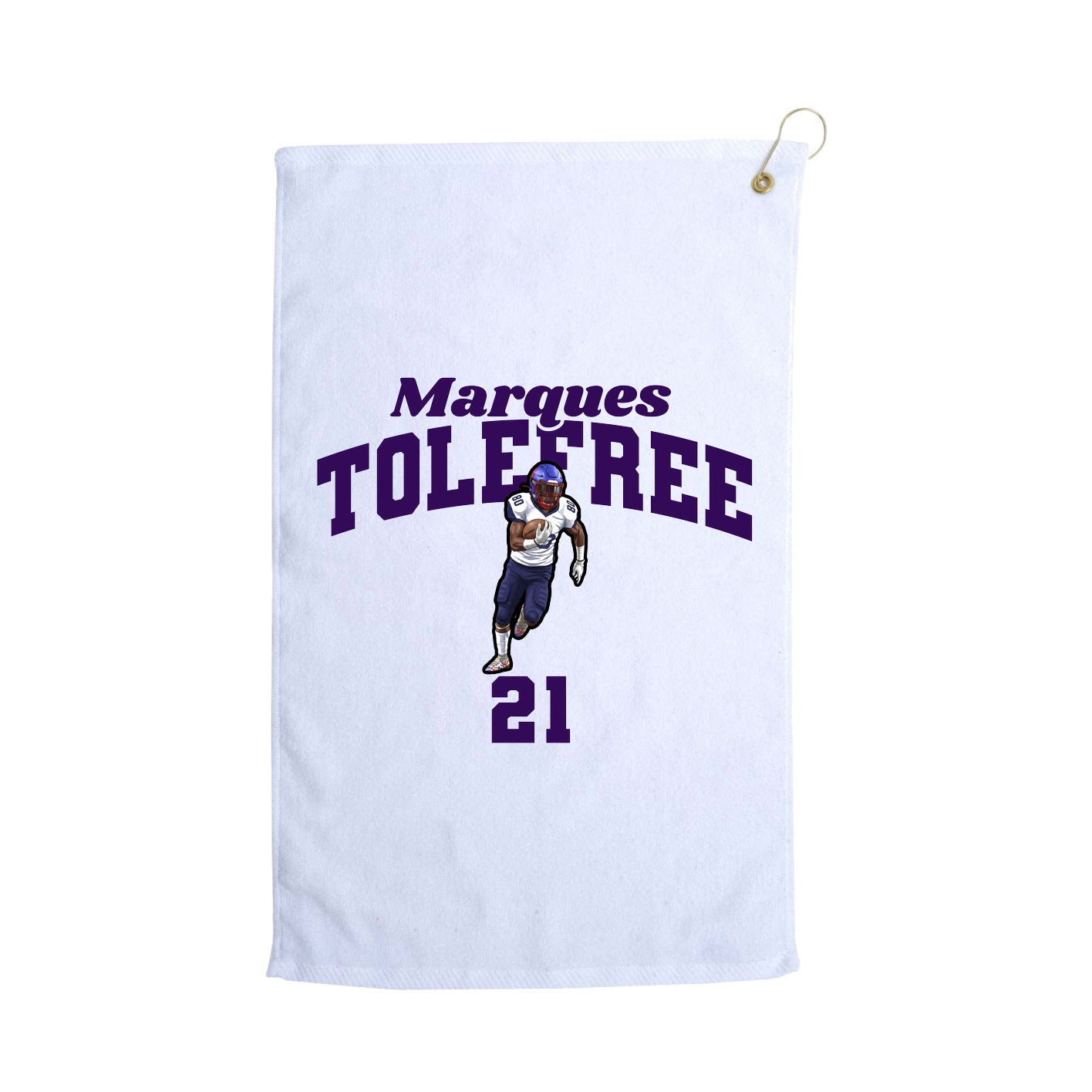 Golf Towel — Signature Arch in White