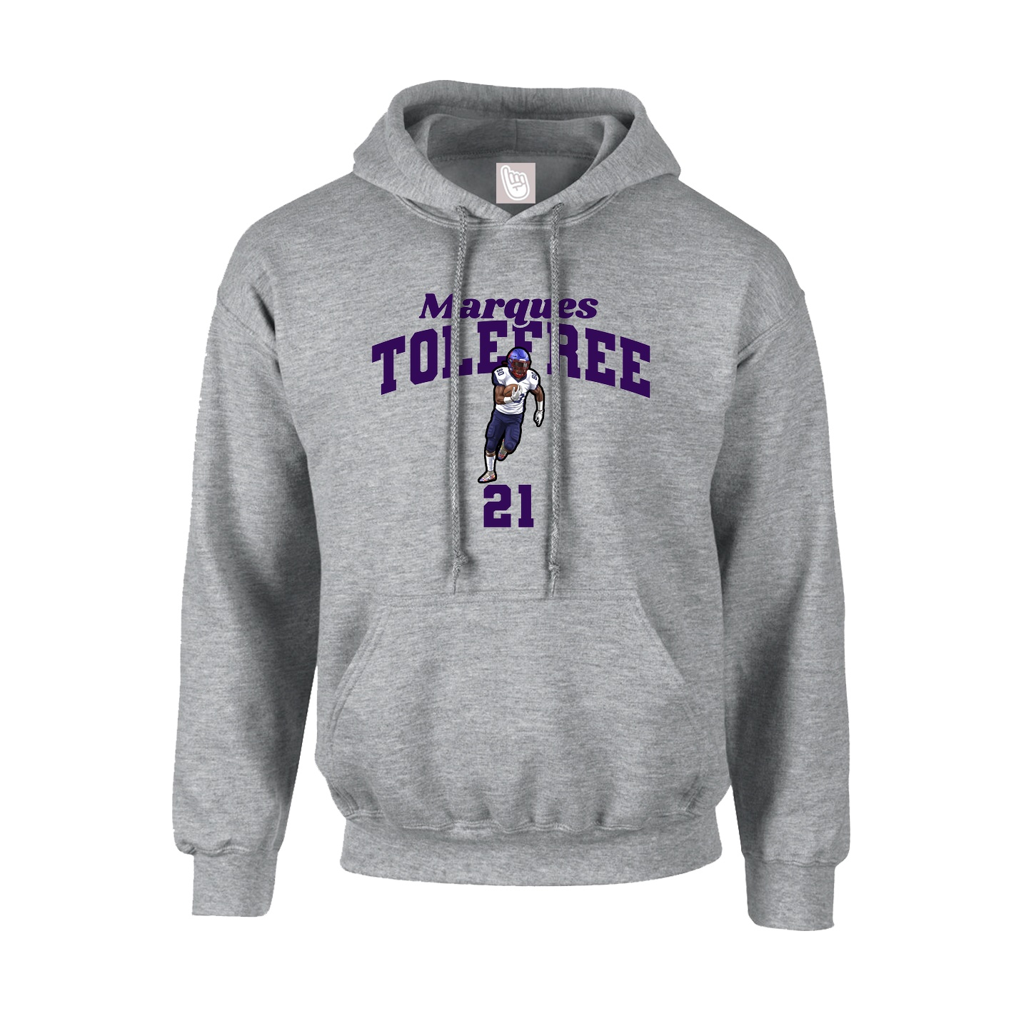 Youth Hoodie — Signature Arch in Grey
